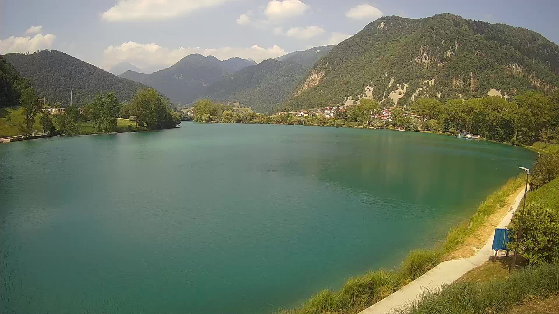 Most na Soči – Panoramic view of Lake