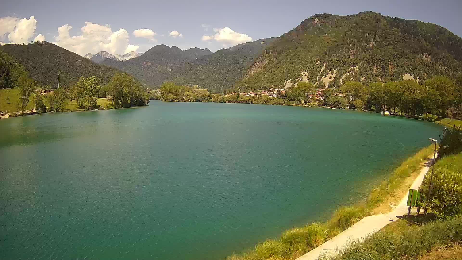 Most na Soči – Panoramic view of Lake