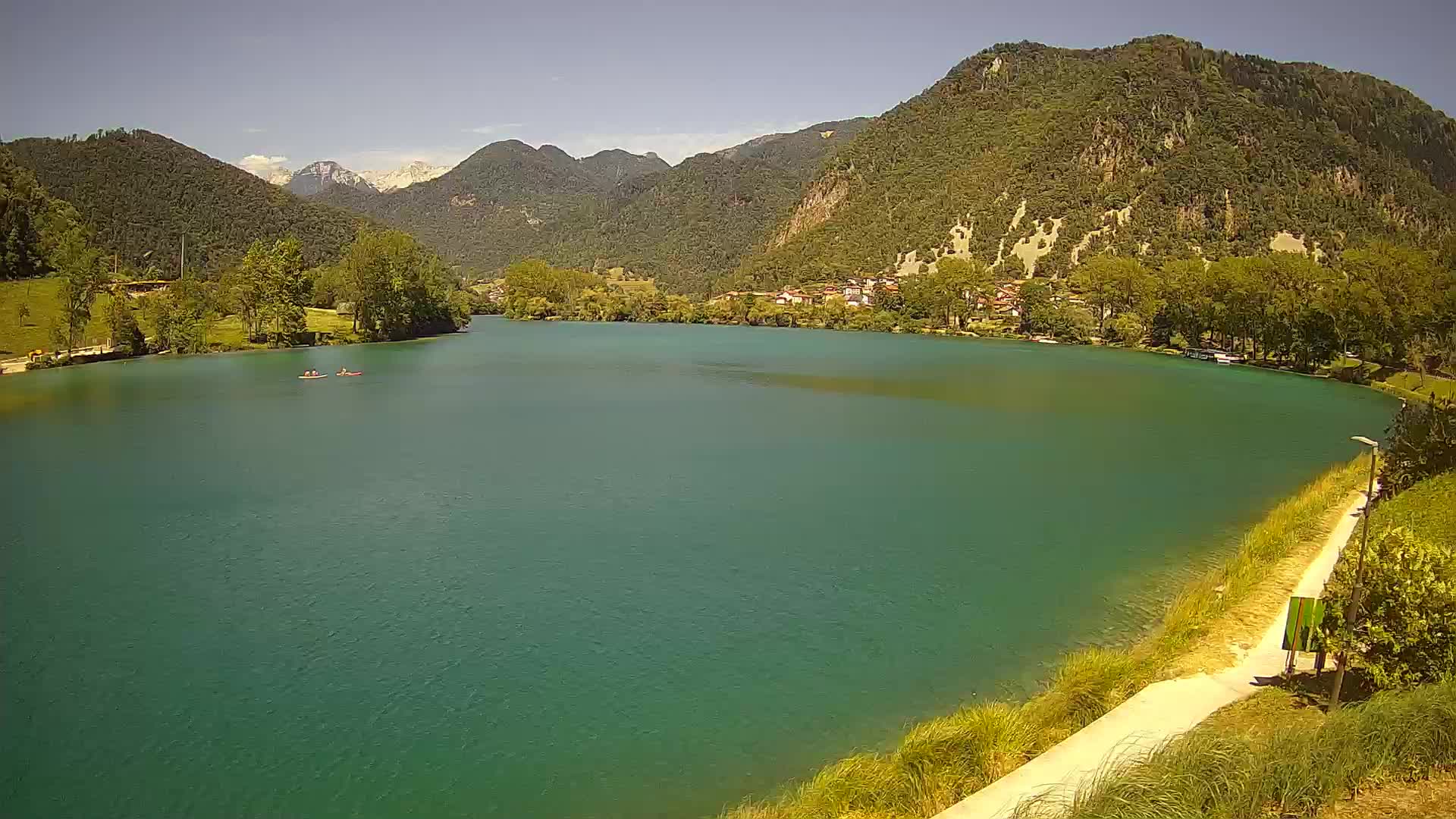 Most na Soči – Panorama del lago