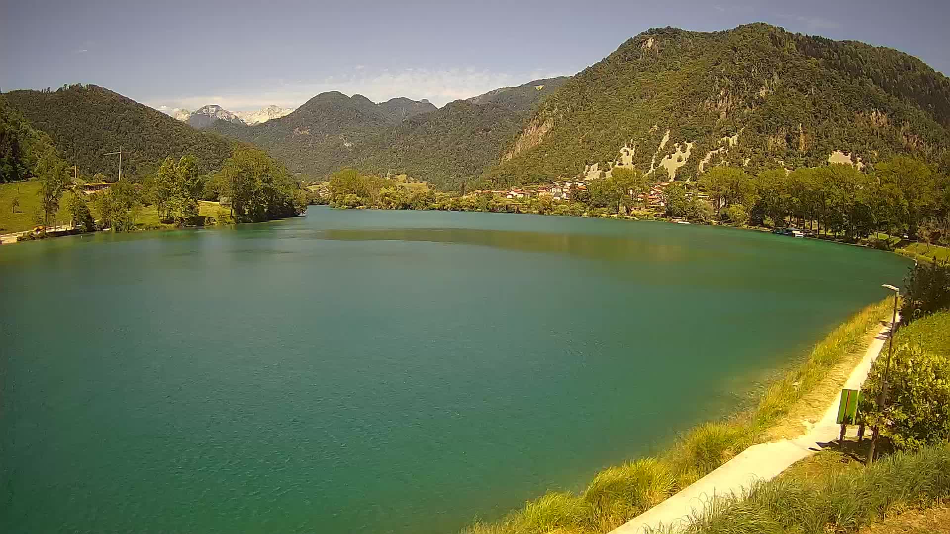 Most na Soči – Pogled na jezero
