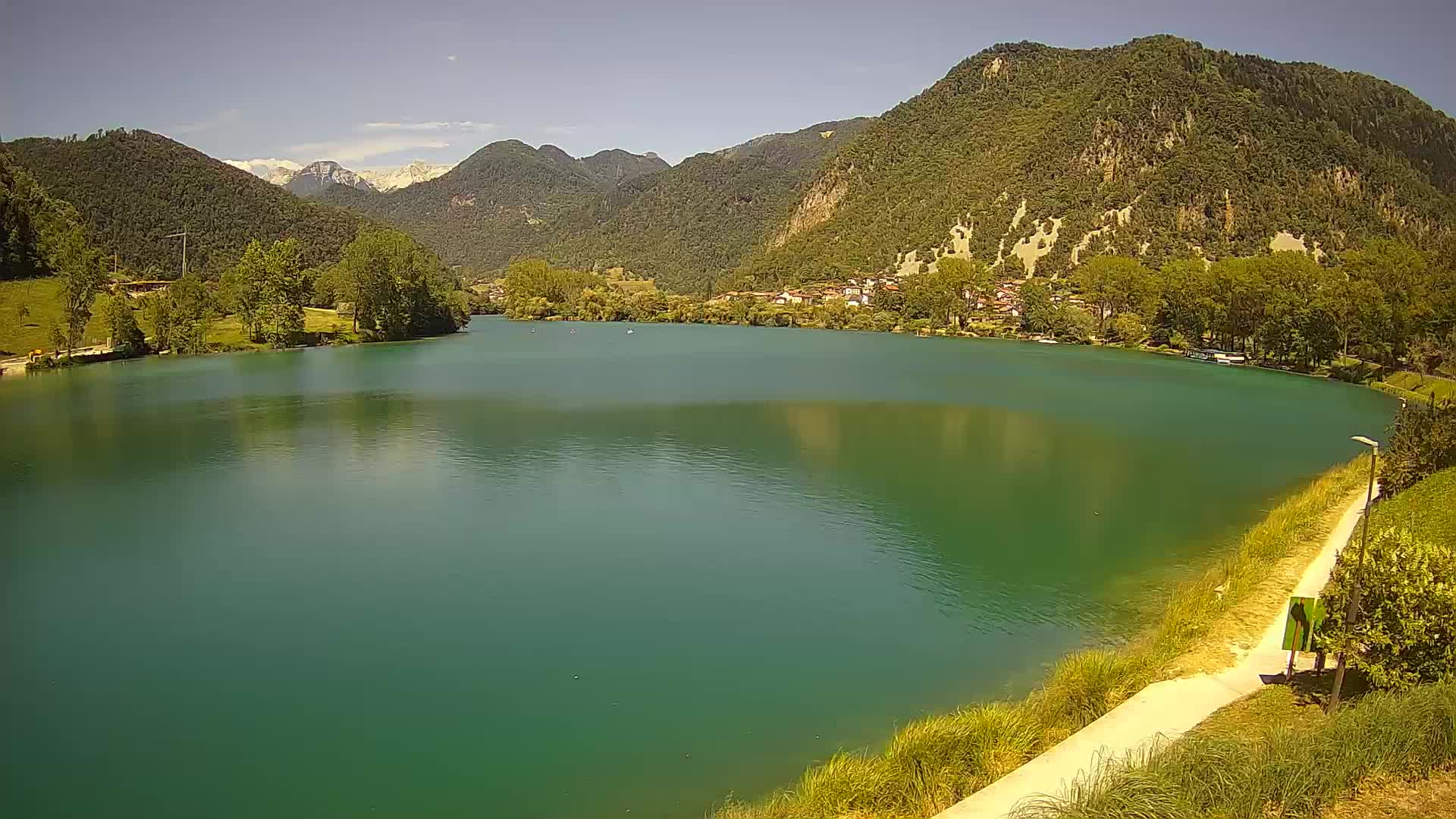 Most na Soči – Panoramic view of Lake
