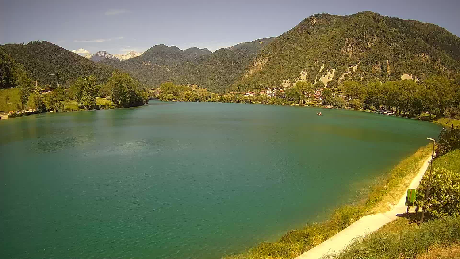 Web kamera Most na Soči – jezero