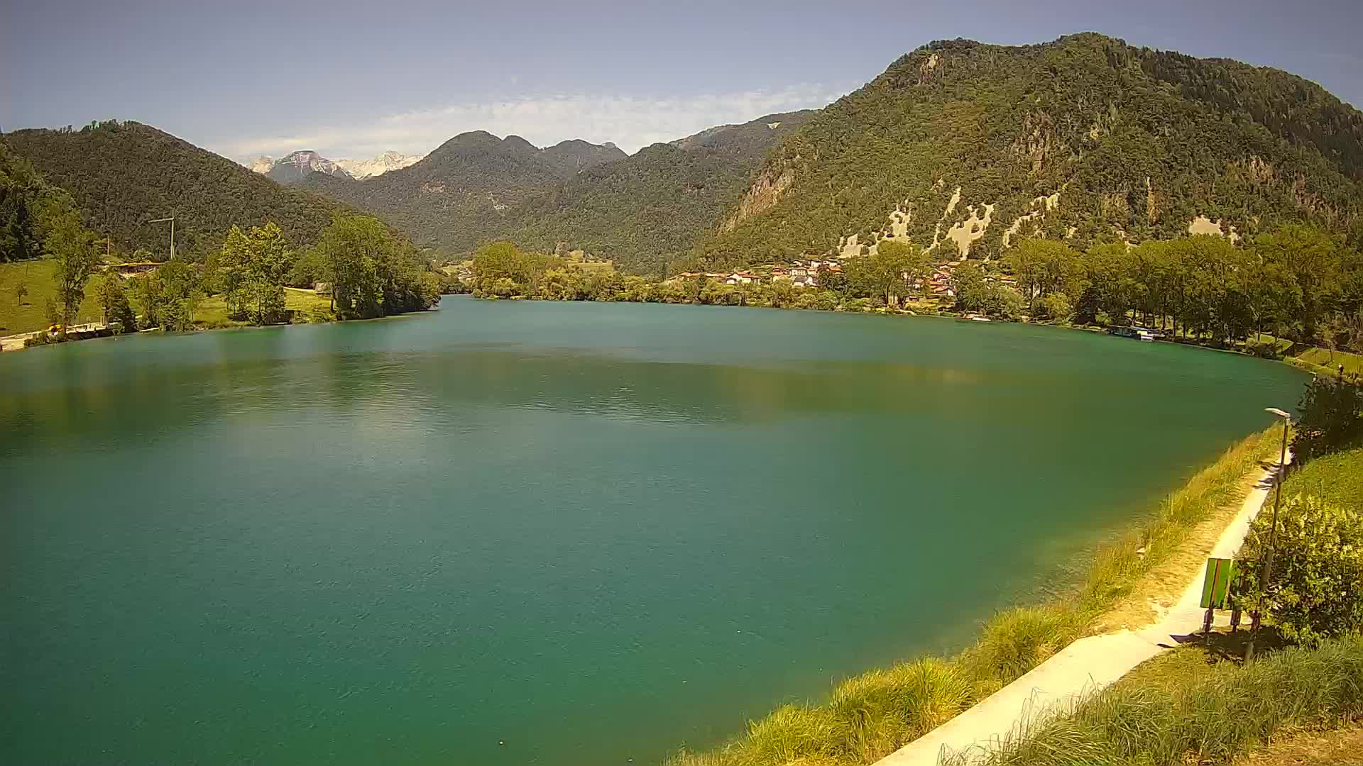 Web kamera Most na Soči – jezero