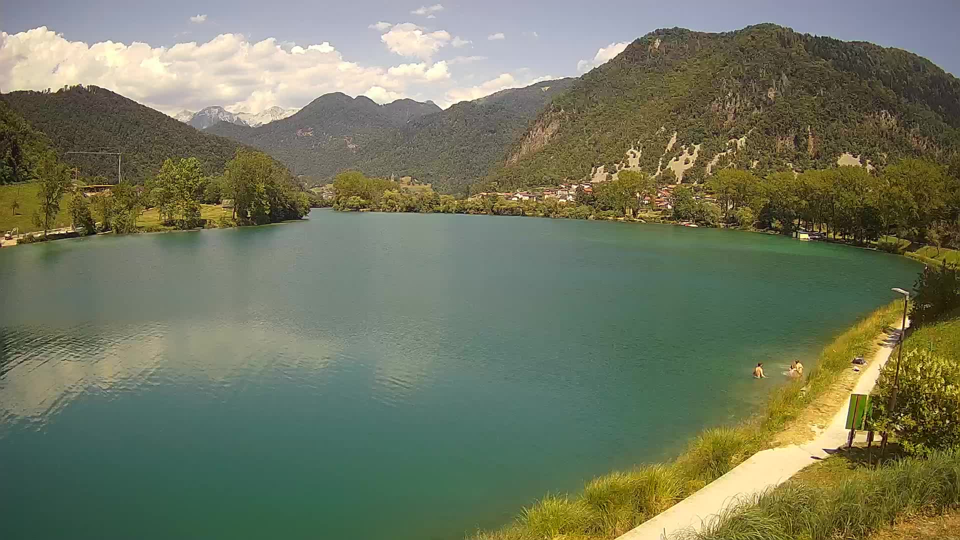 Most na Soči – Pogled na jezero