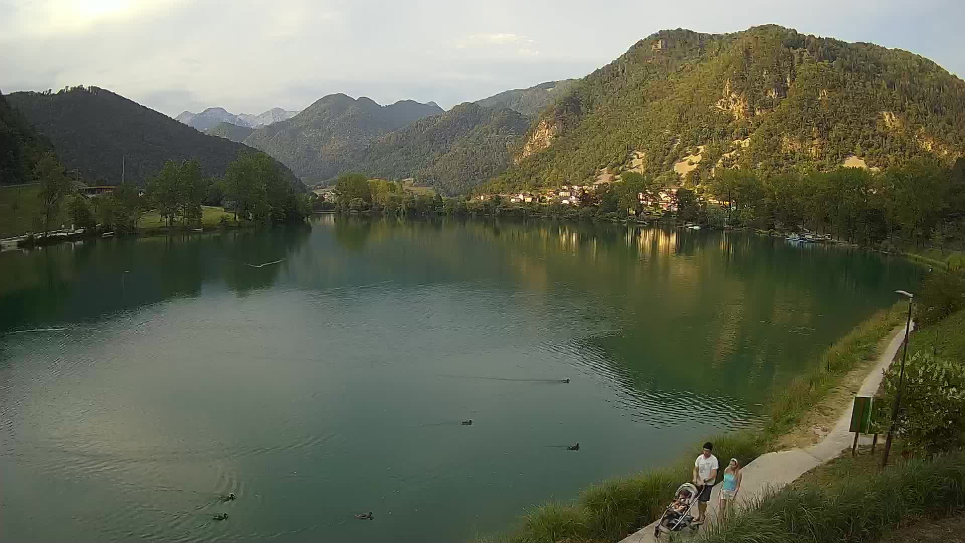 Most na Soči – Panoramic view of Lake