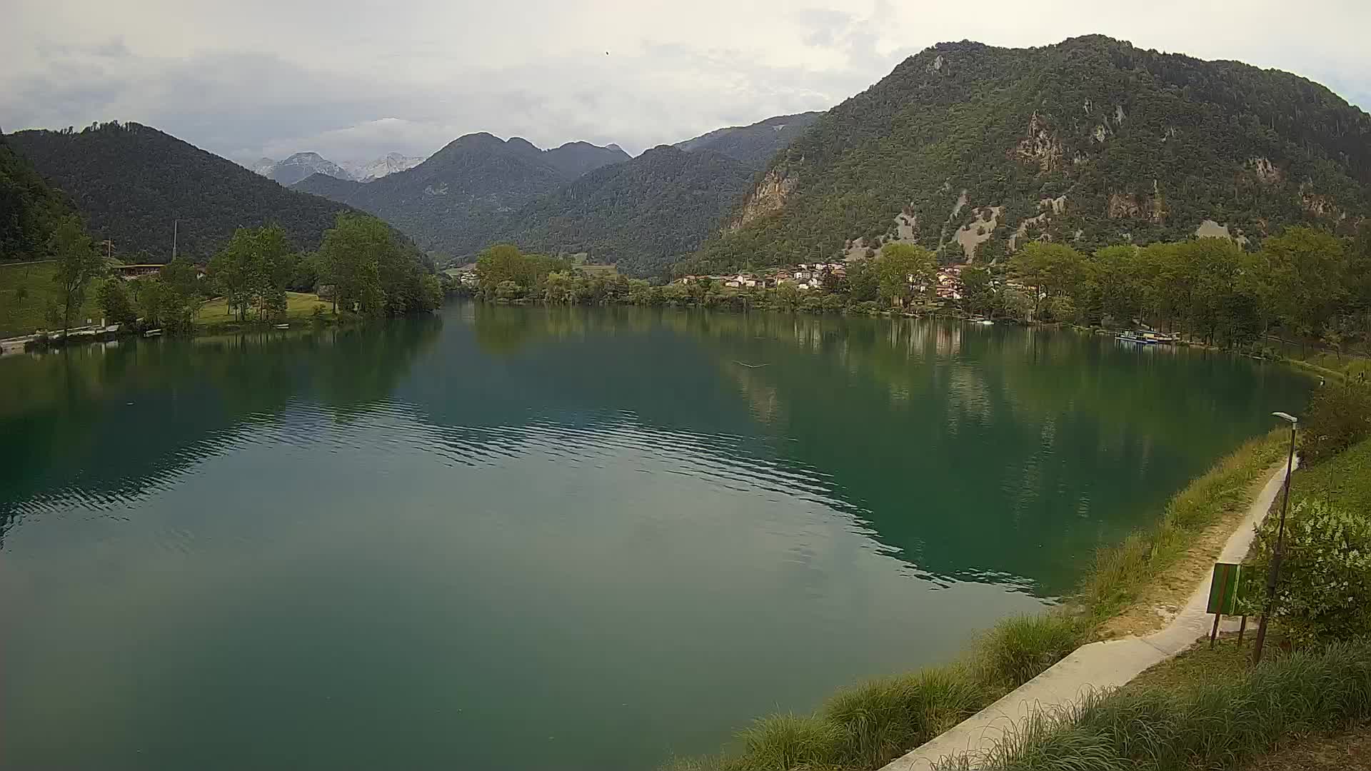 Most na Soči – Panoramic view of Lake