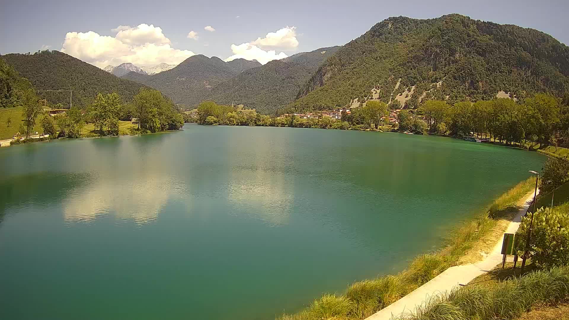 Web kamera Most na Soči – jezero