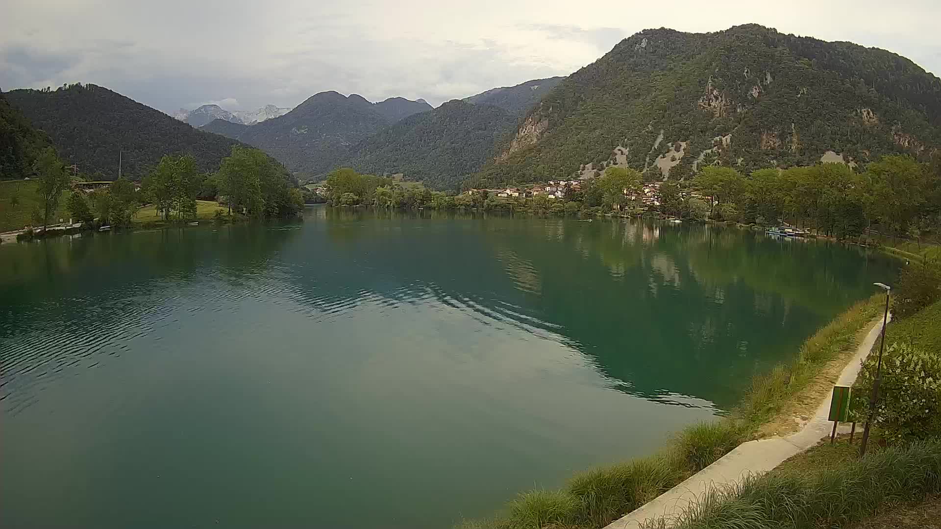 Most na Soči – Panorama del lac