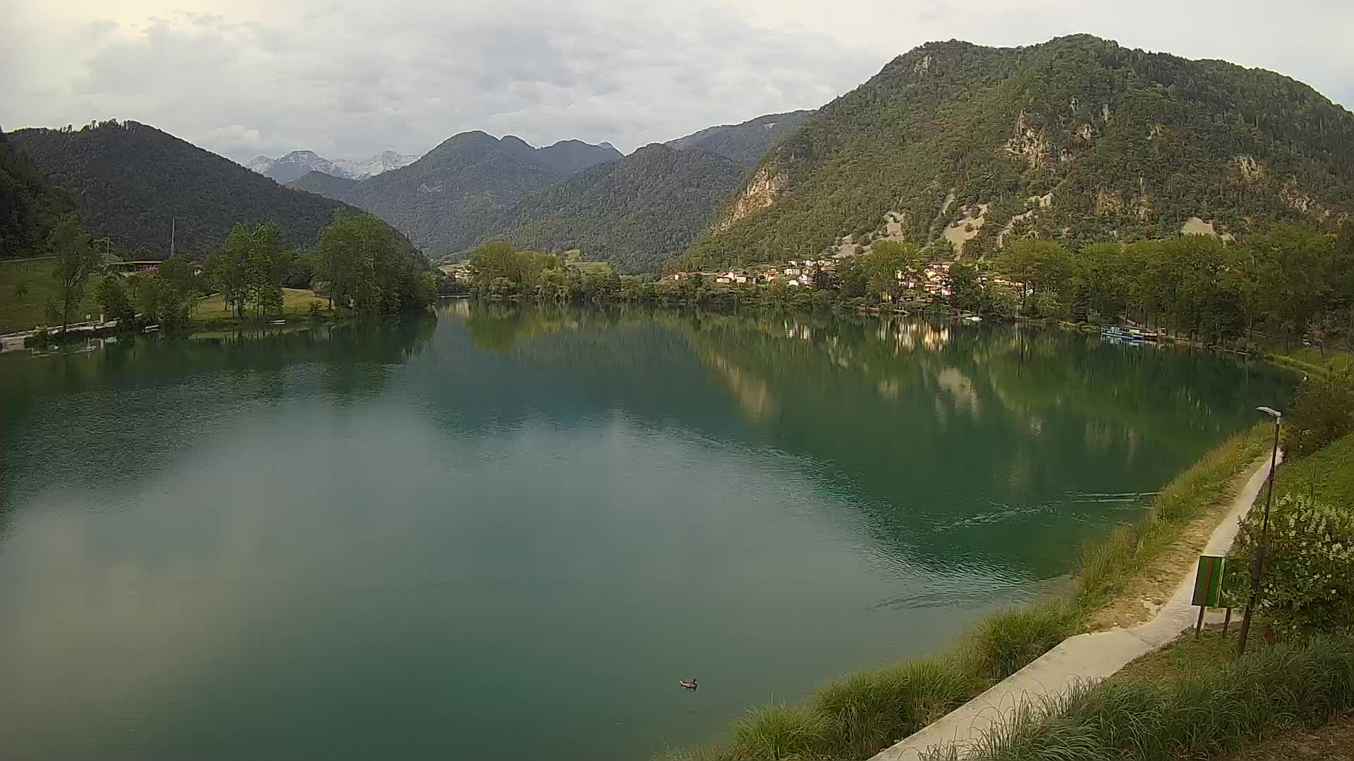 Most na Soči – Pogled na jezero
