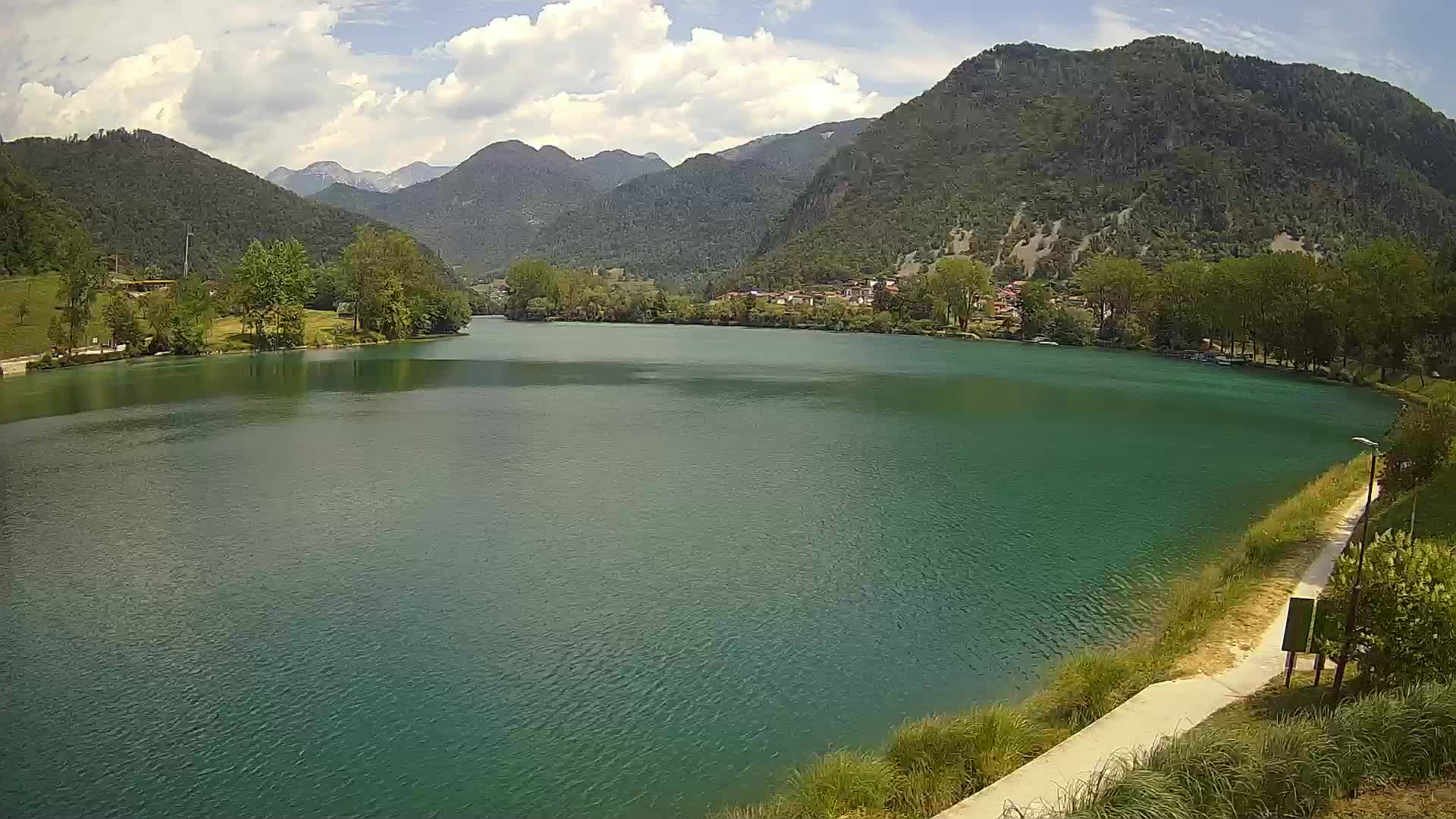 Spletna kamera Most na Soči – jezero