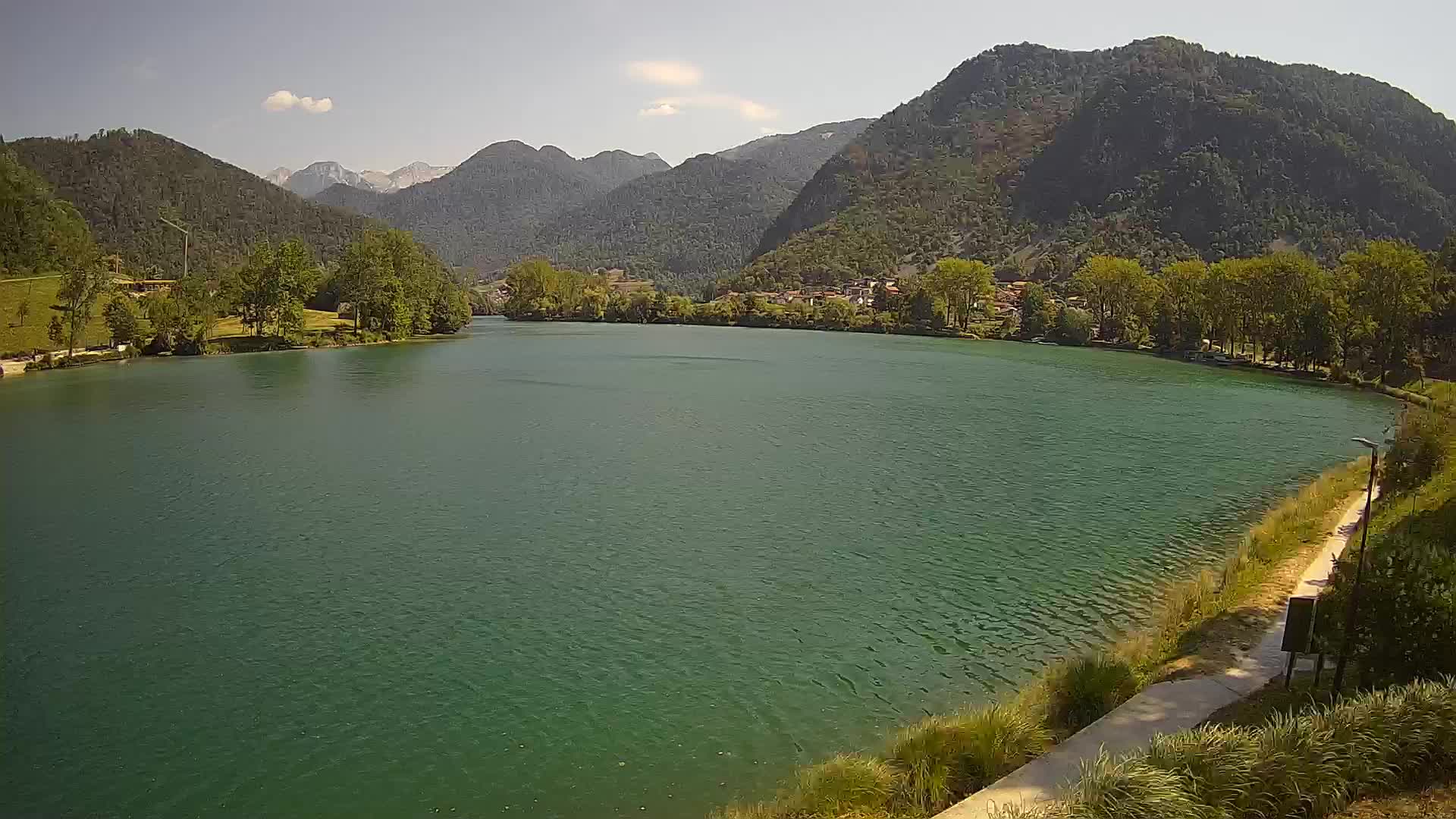 Most na Soči – Pogled na jezero