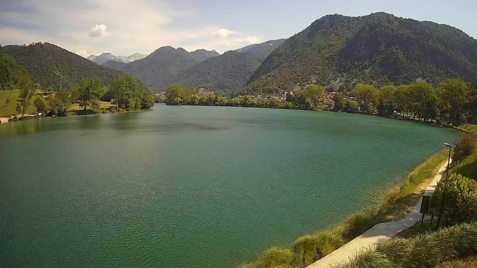 Web kamera Most na Soči – jezero