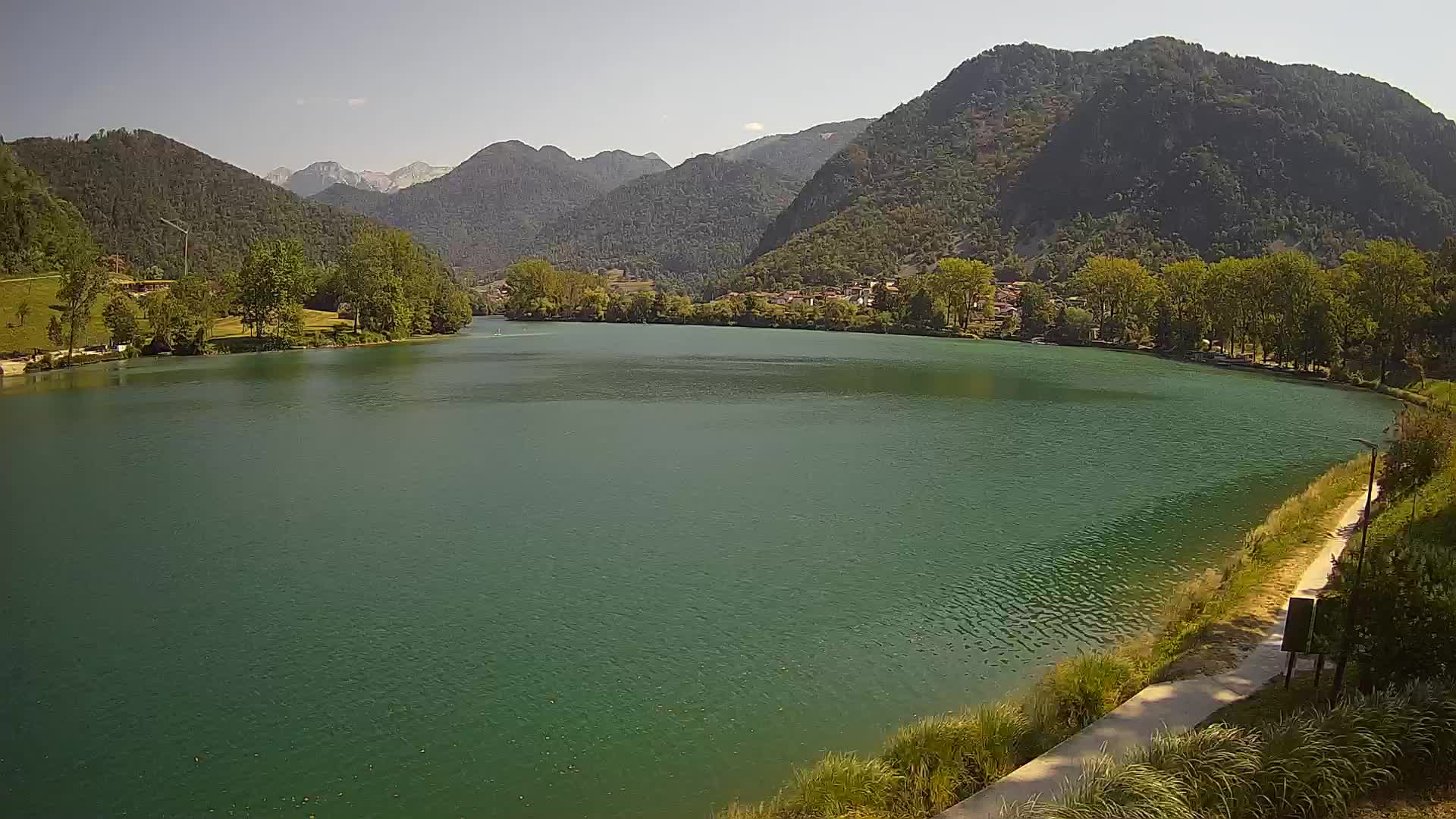 Most na Soči – Panoramic view of Lake