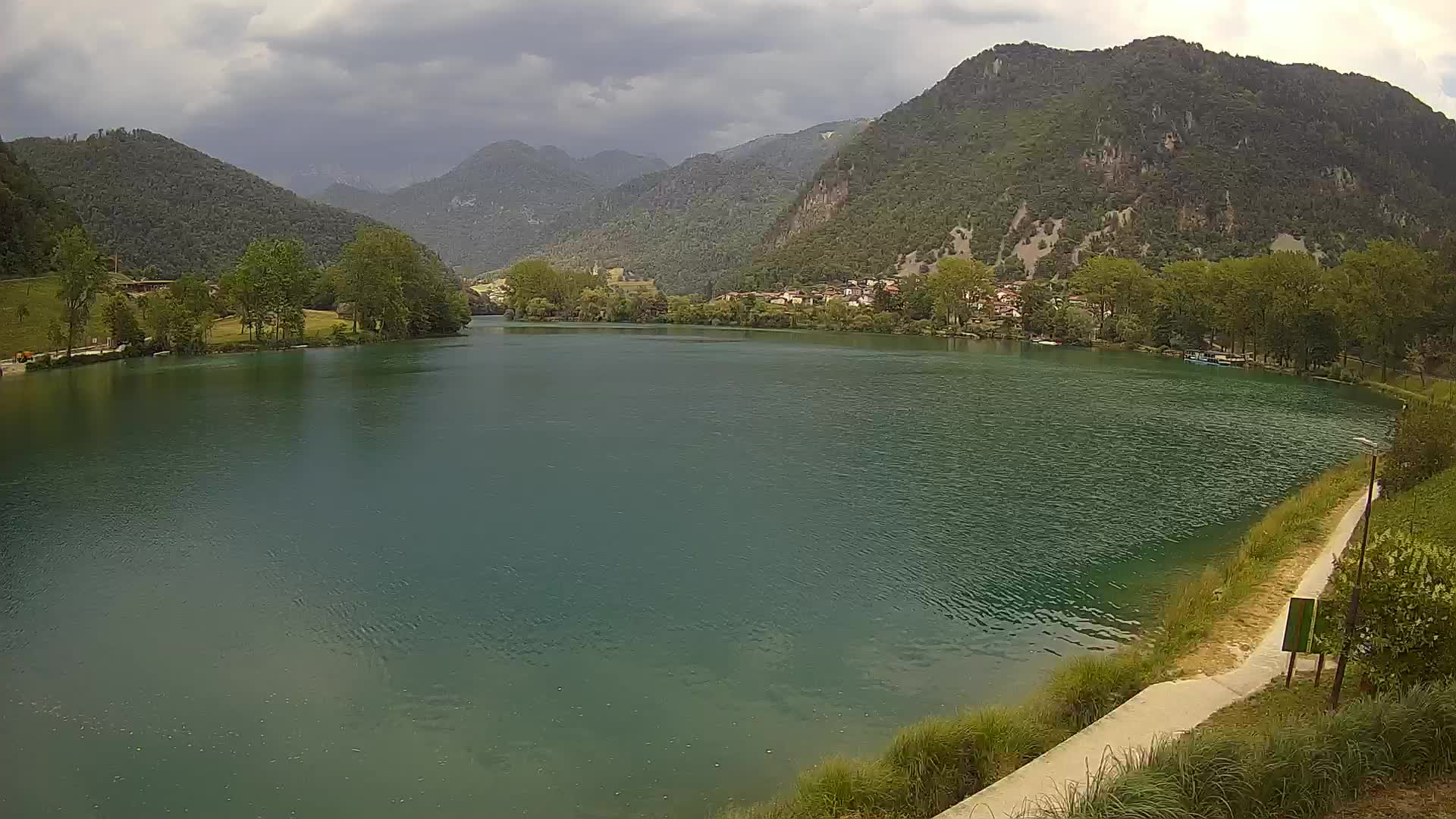 Most na Soči – Panoramic view of Lake