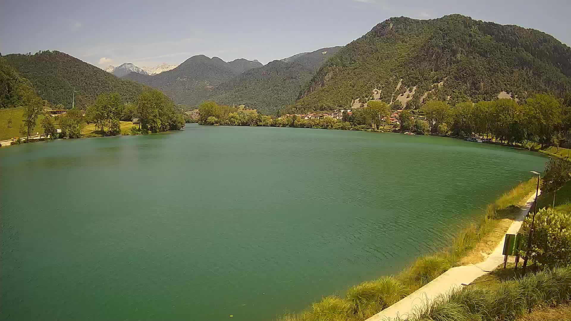 Most na Soči – Panoramic view of Lake
