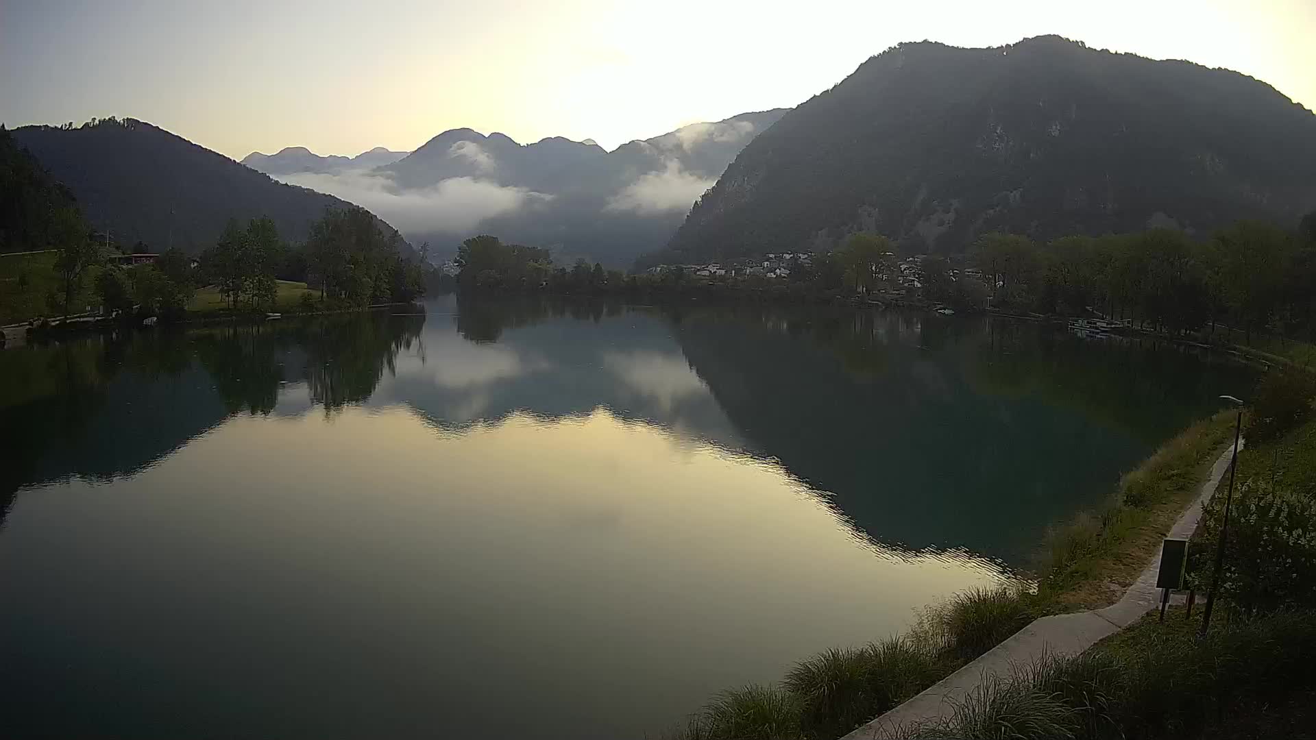 Most na Soči – Panorama del lac