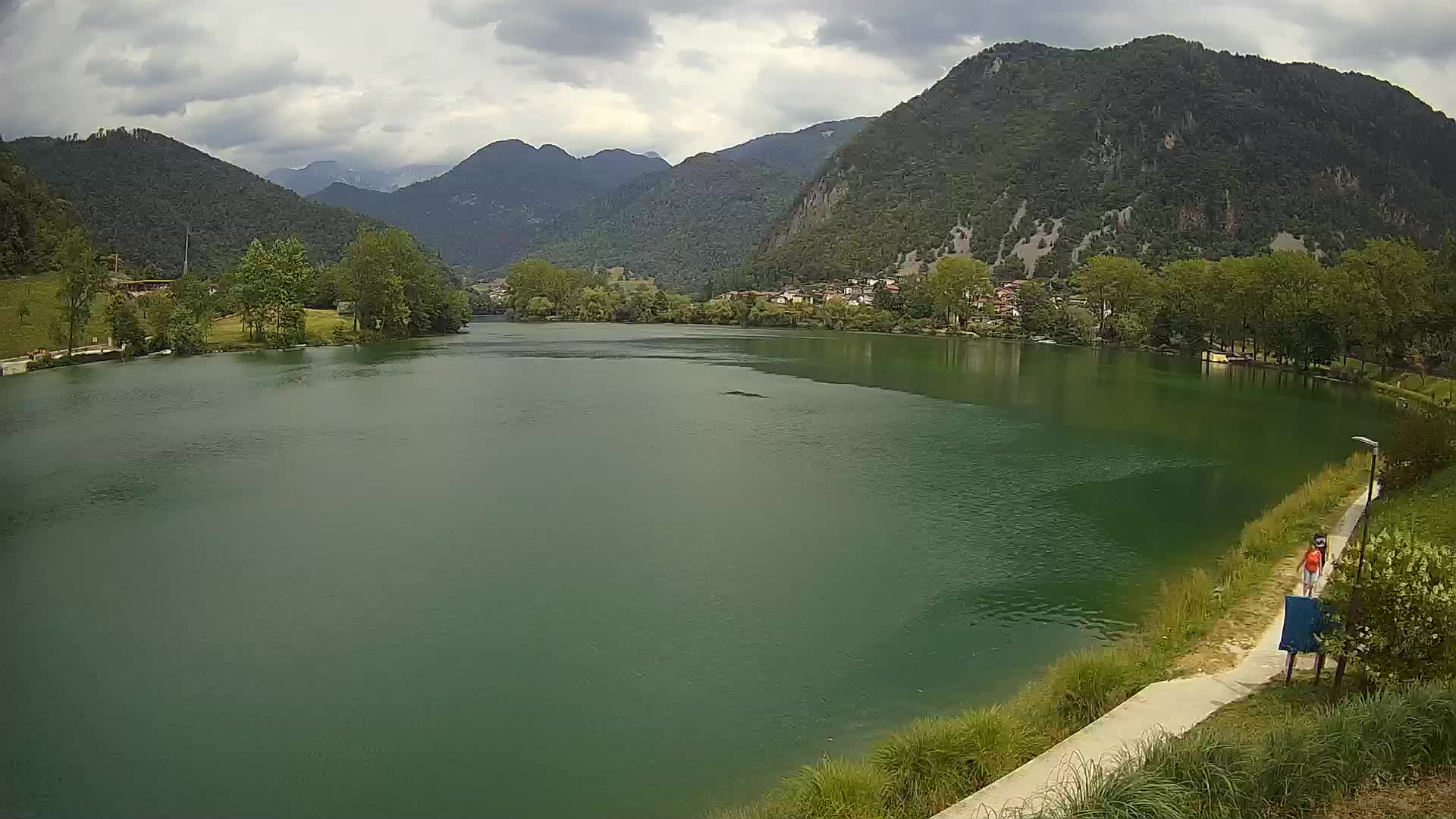 Most na Soči – Panoramic view of Lake