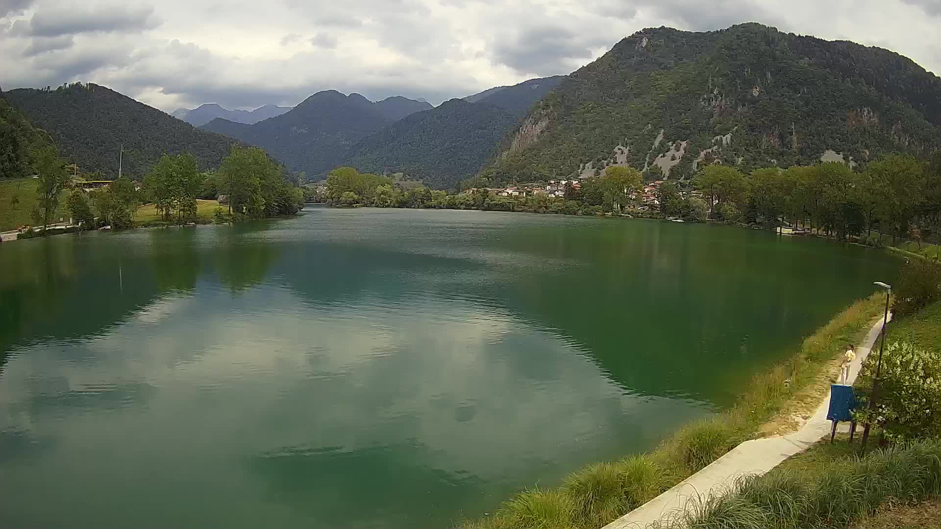 Web kamera Most na Soči – jezero