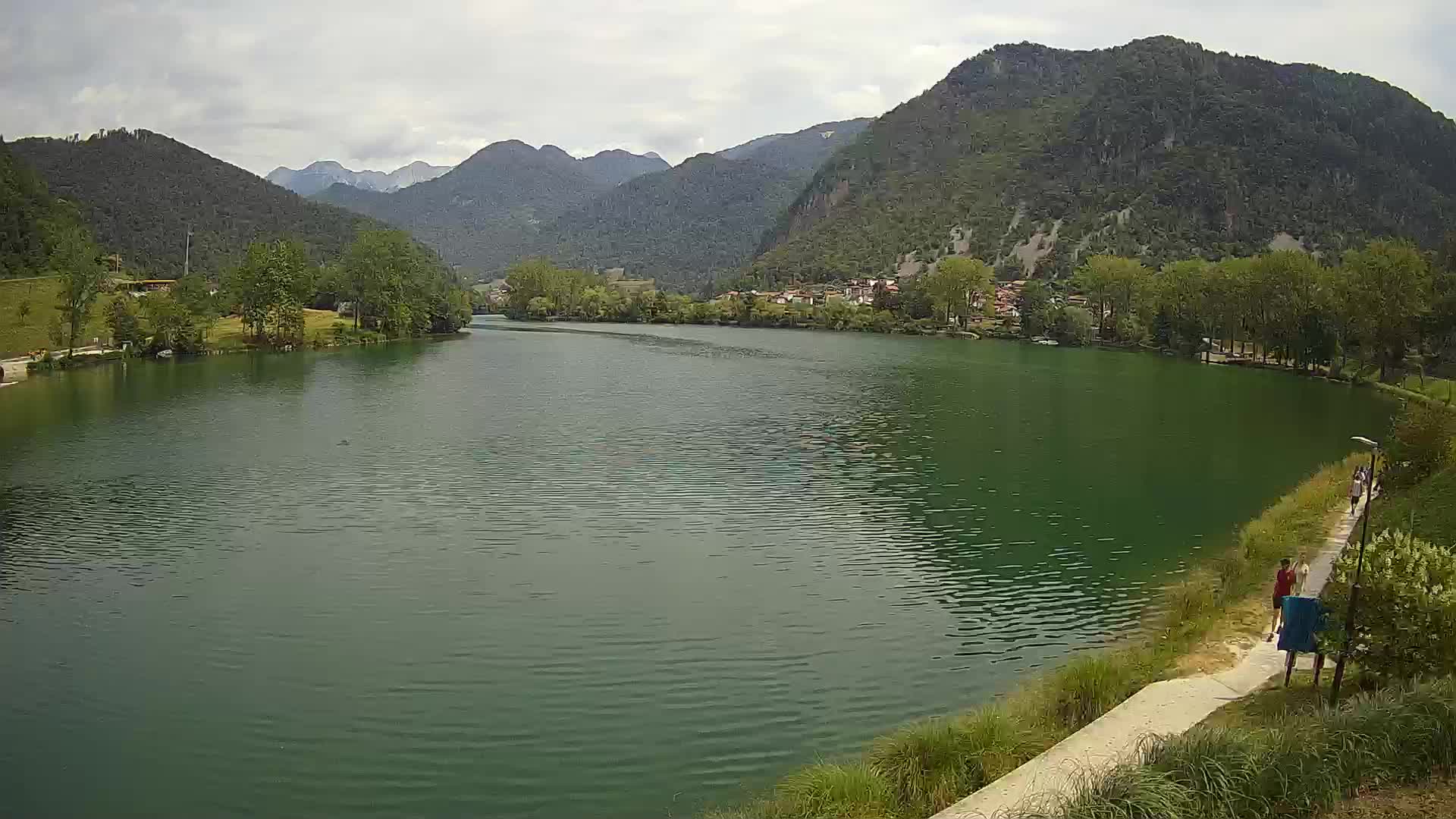 Most na Soči – Panorama del lac
