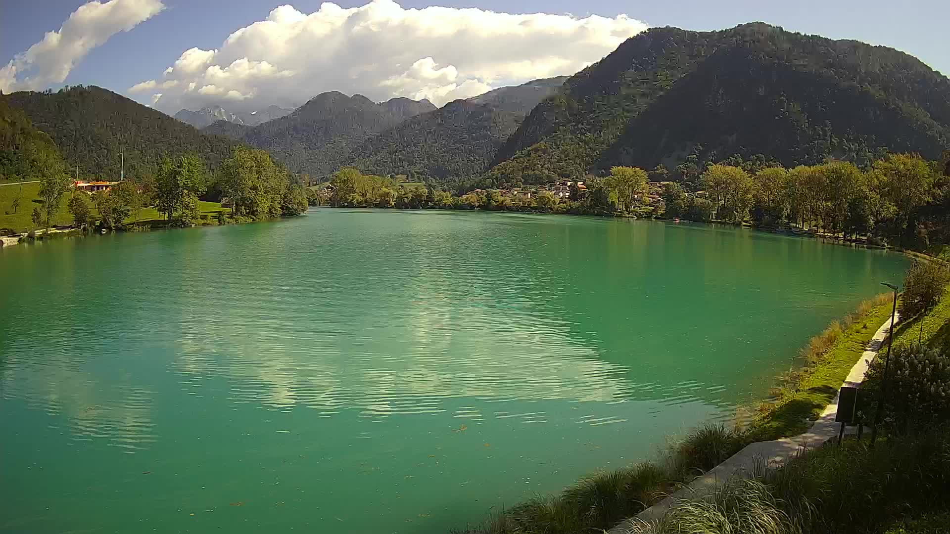 Most na Soči – Pogled na jezero