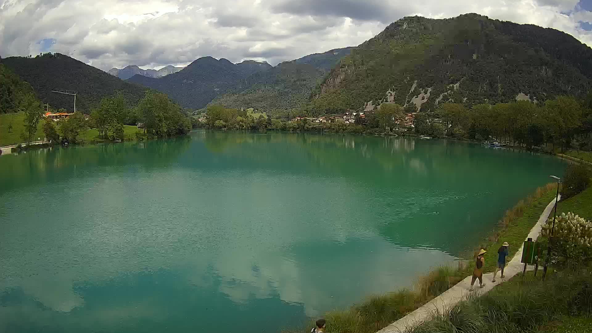Most na Soči – Pogled na jezero