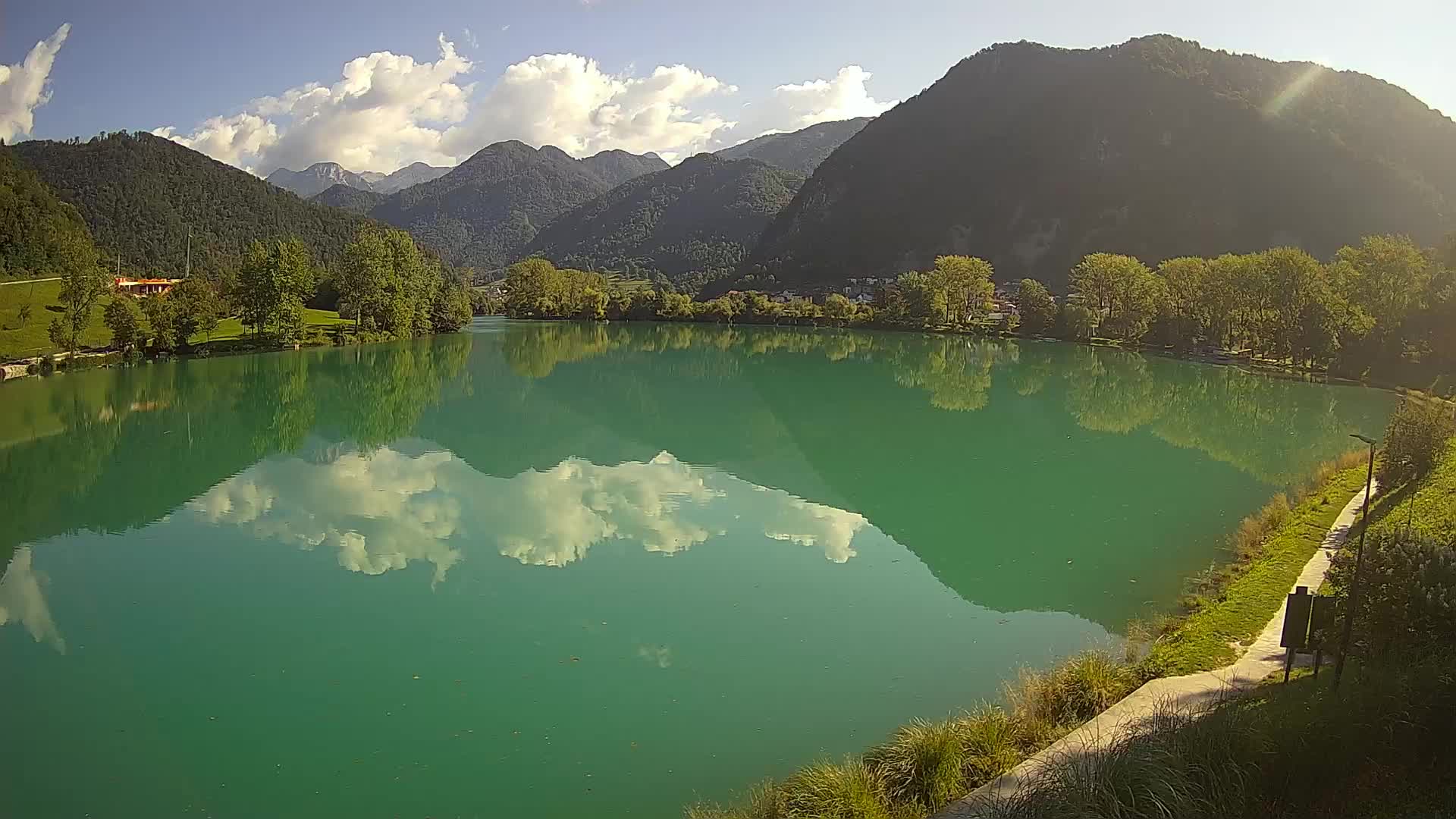 Most na Soči – Pogled na jezero
