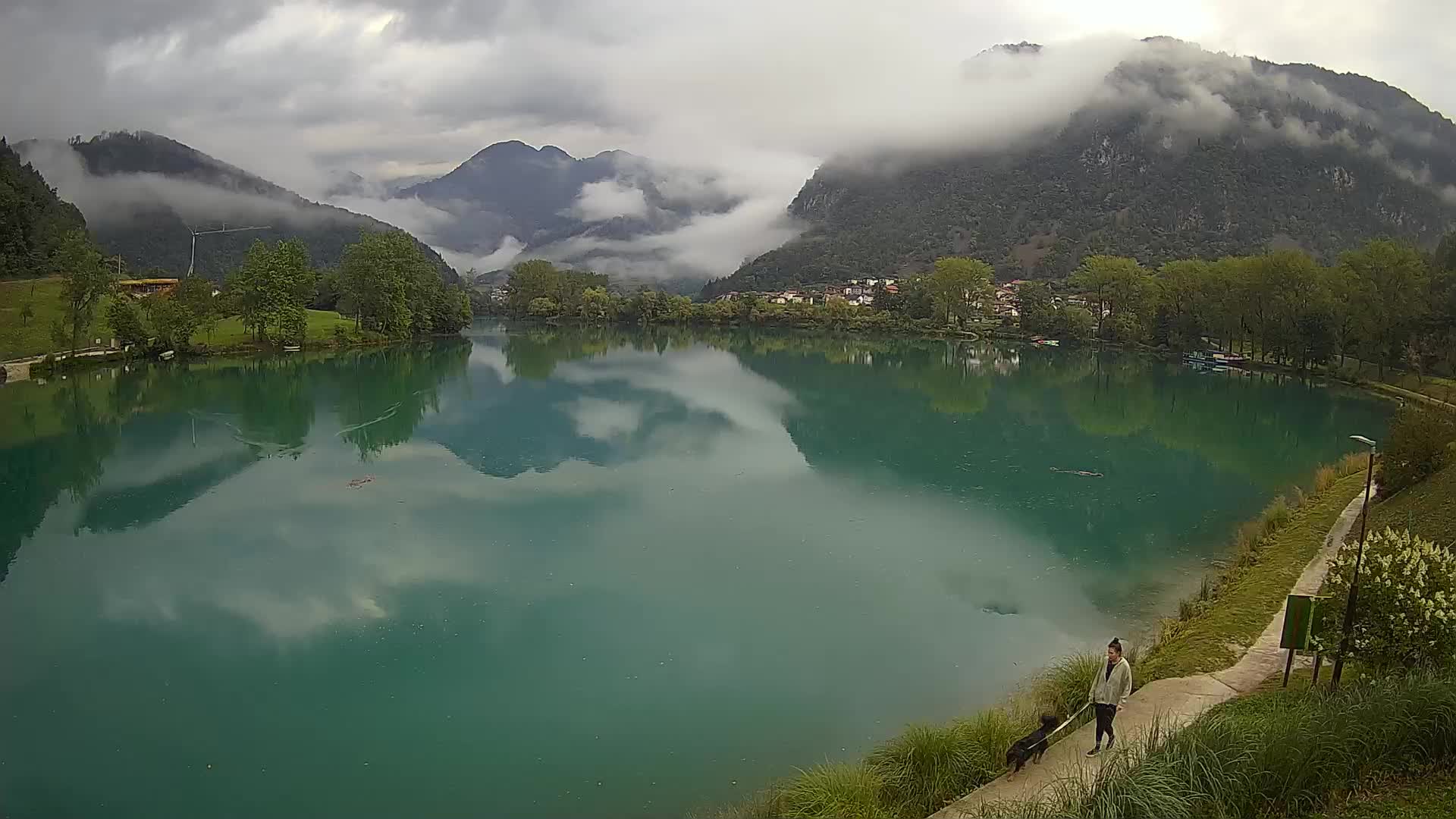Spletna kamera Most na Soči – jezero