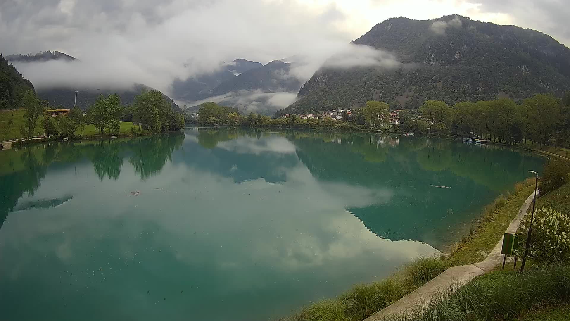 Most na Soči – Panoramic view of Lake