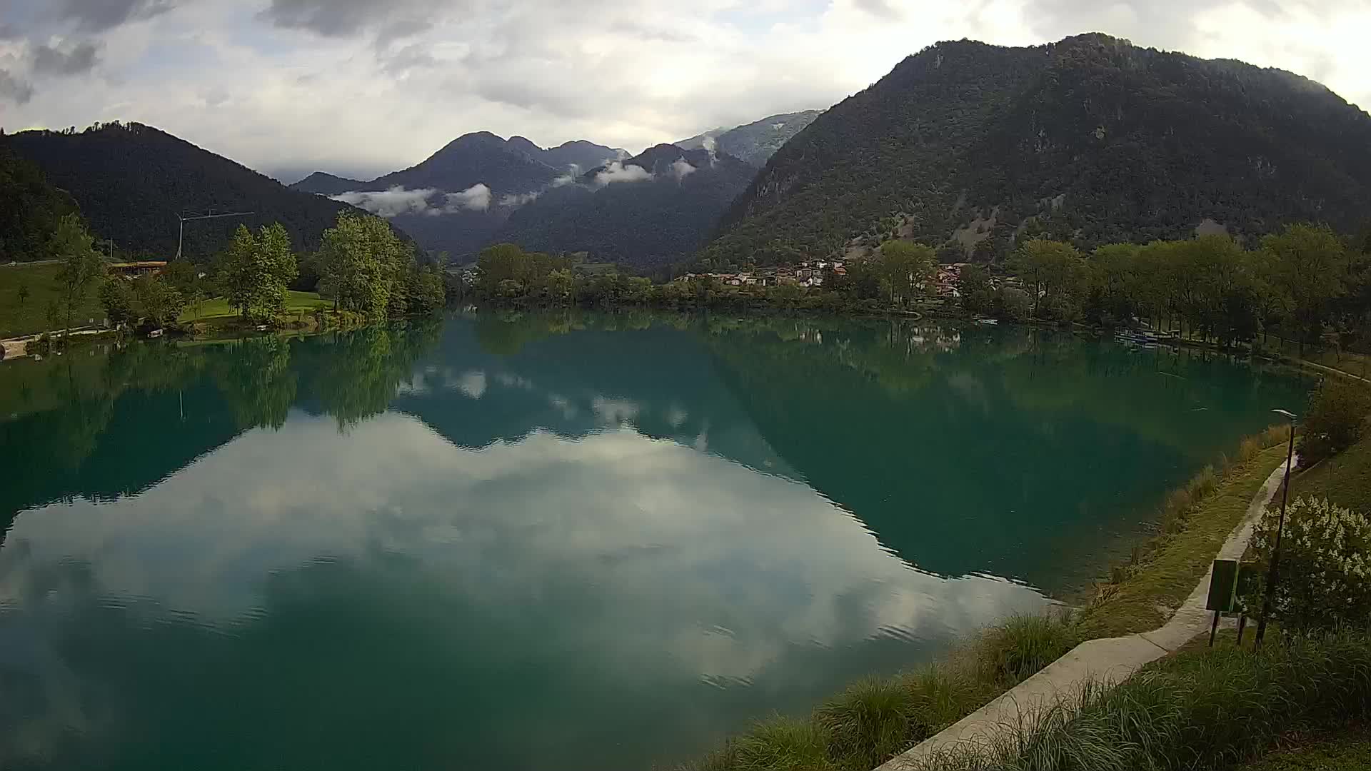 Most na Soči – Panorama del lac