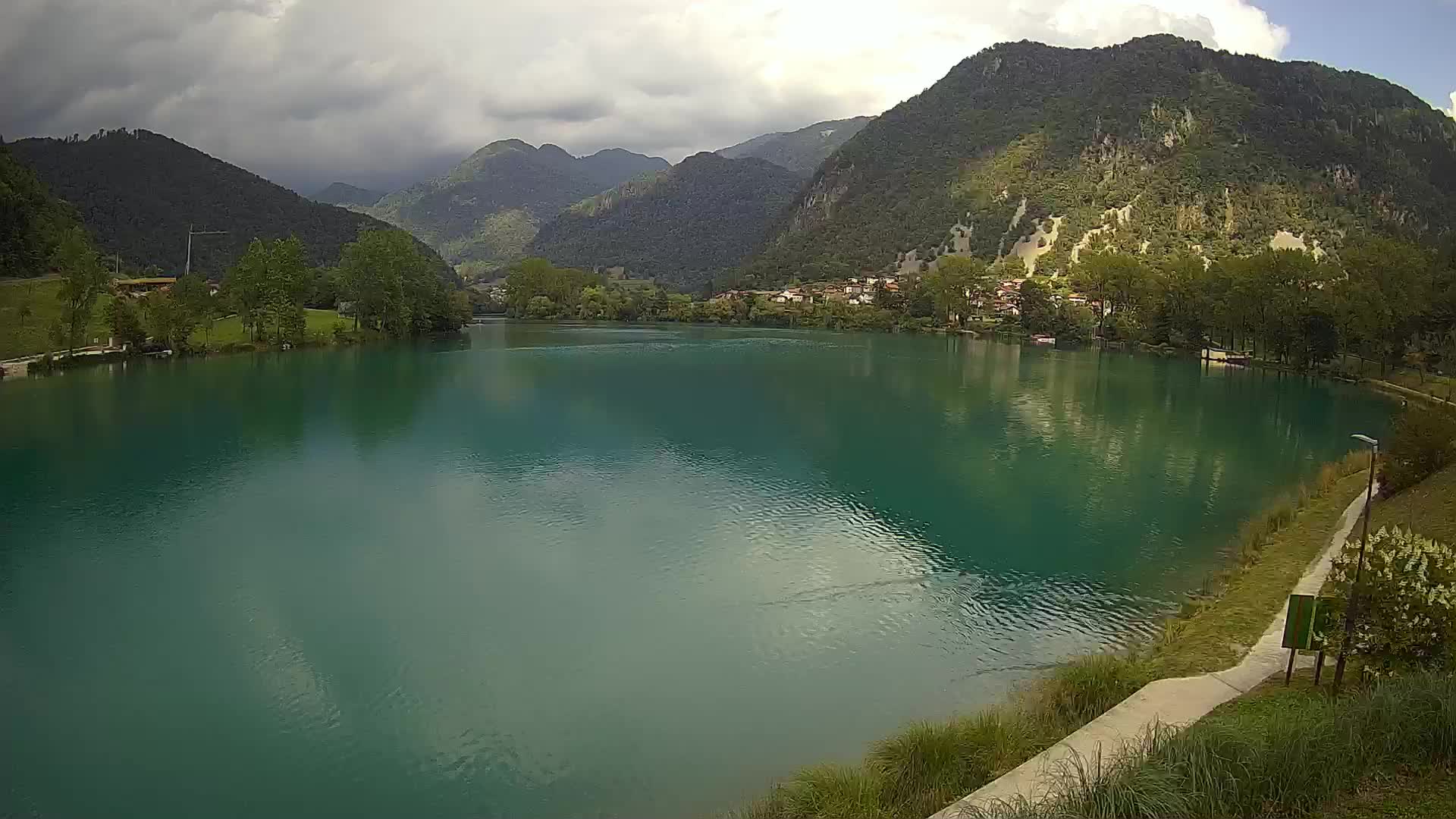 Most na Soči – Panoramic view of Lake