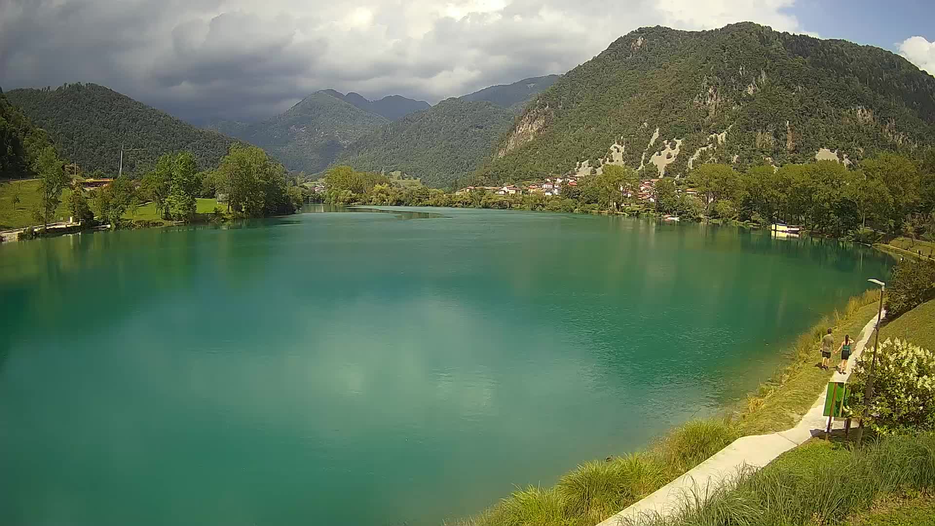 Web kamera Most na Soči – jezero