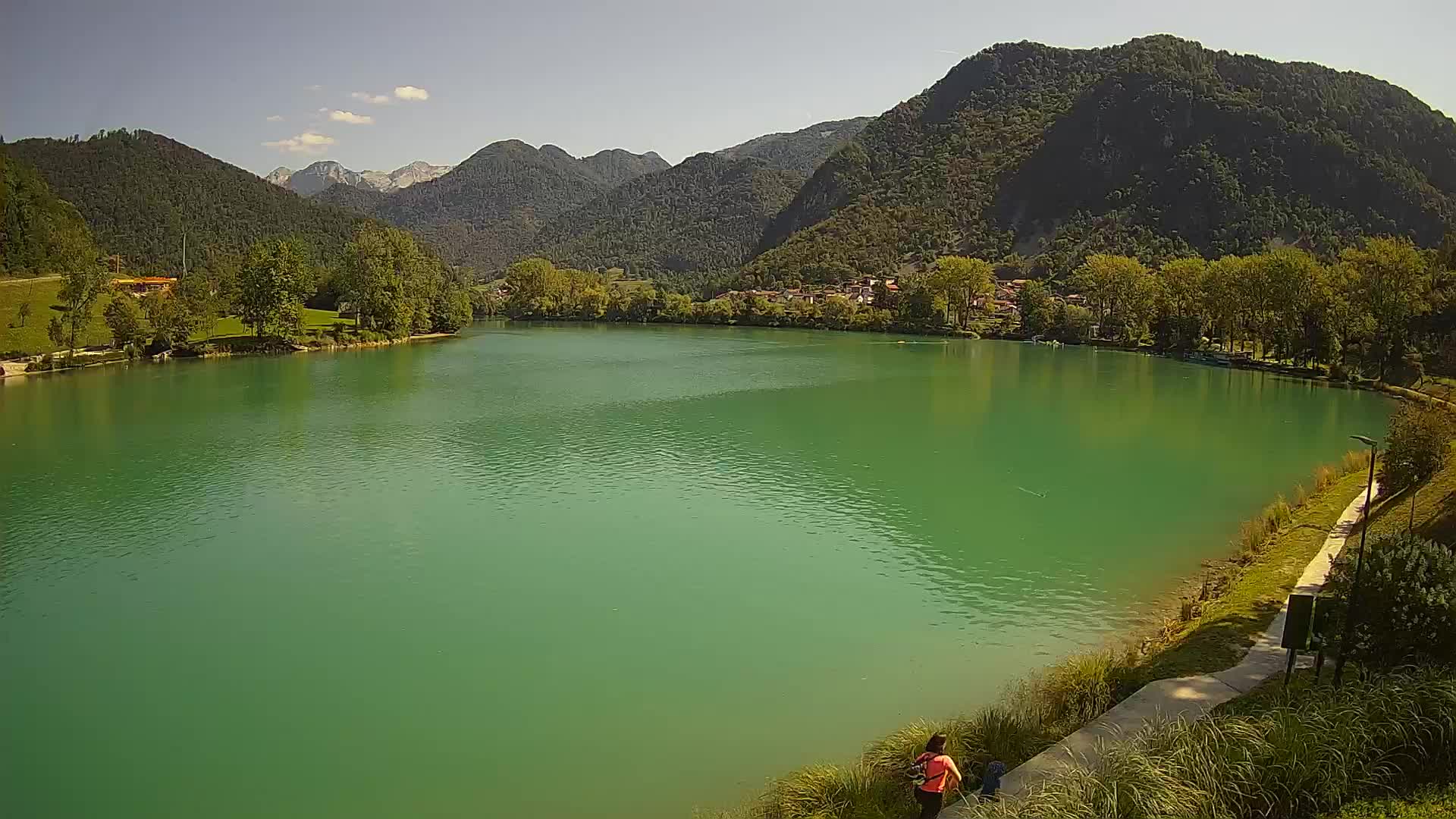 Most na Soči – Panorama del lac