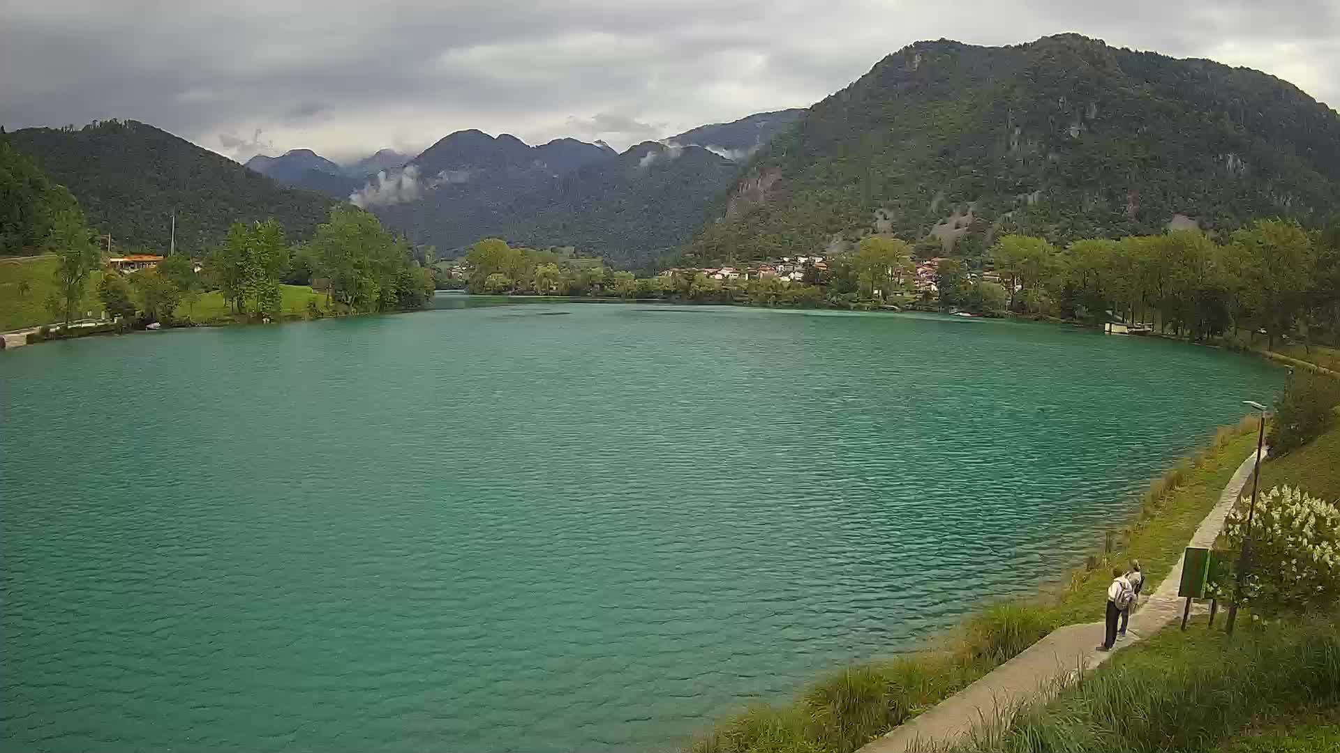 Most na Soči – Panoramic view of Lake