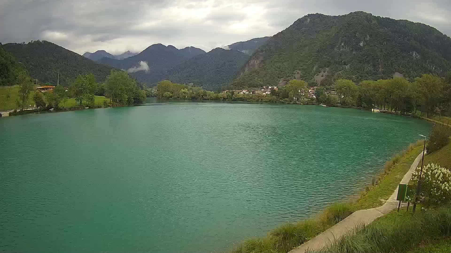 Most na Soči – Panorama del lago