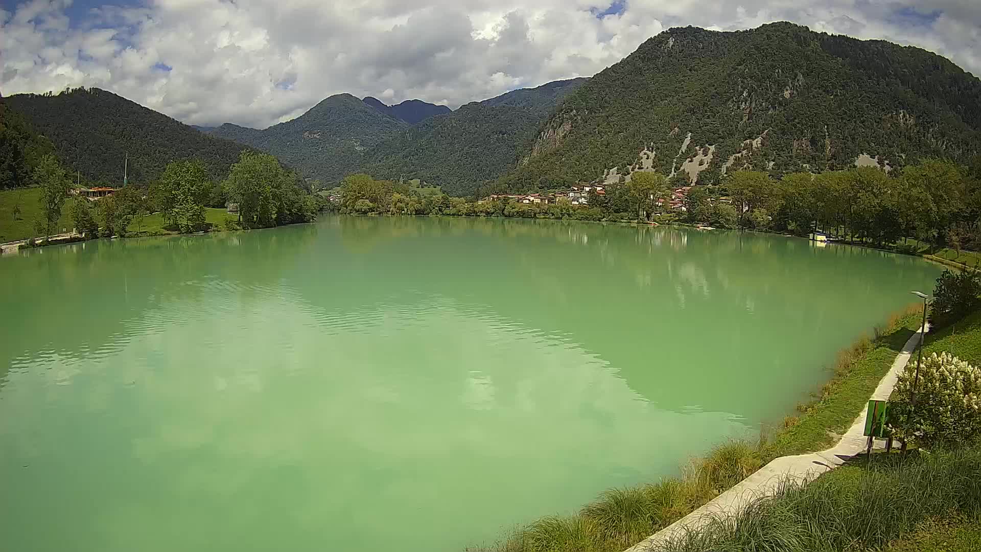 Most na Soči – Panorama del lago