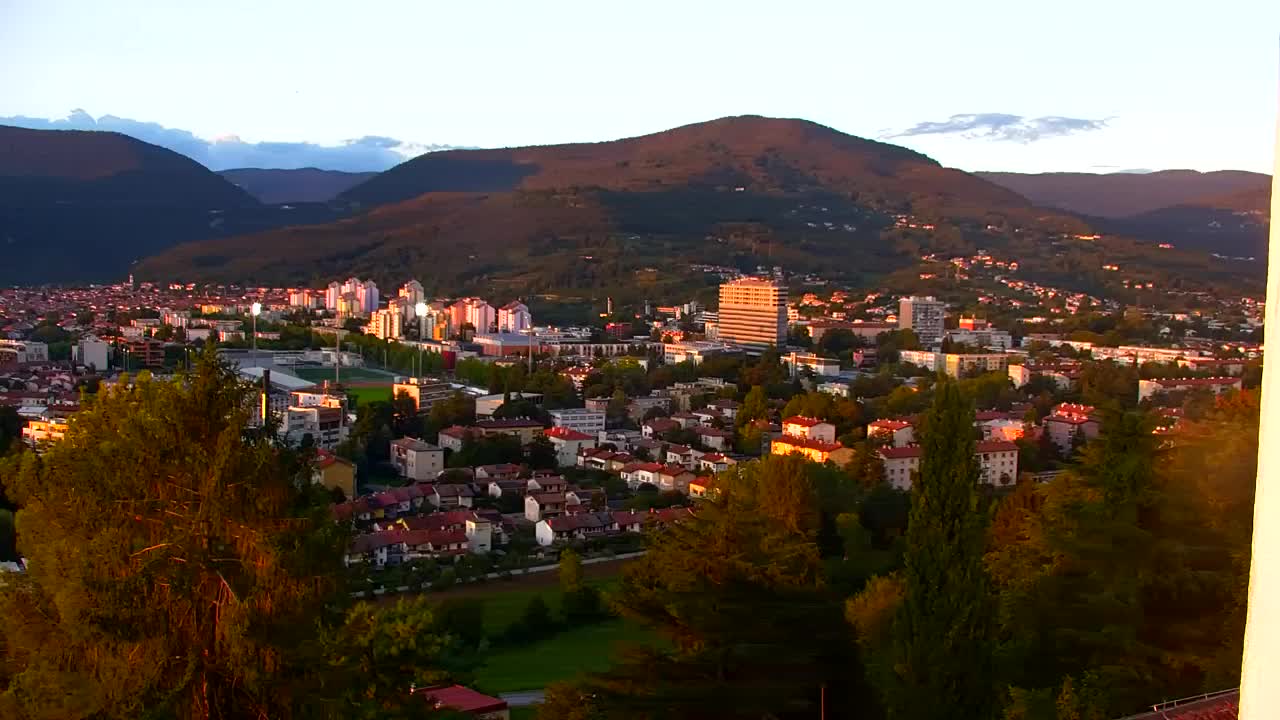Nova Gorica in Gorica: Čudovit Razgled iz Frančiškanskega Samostana Kostanjevica