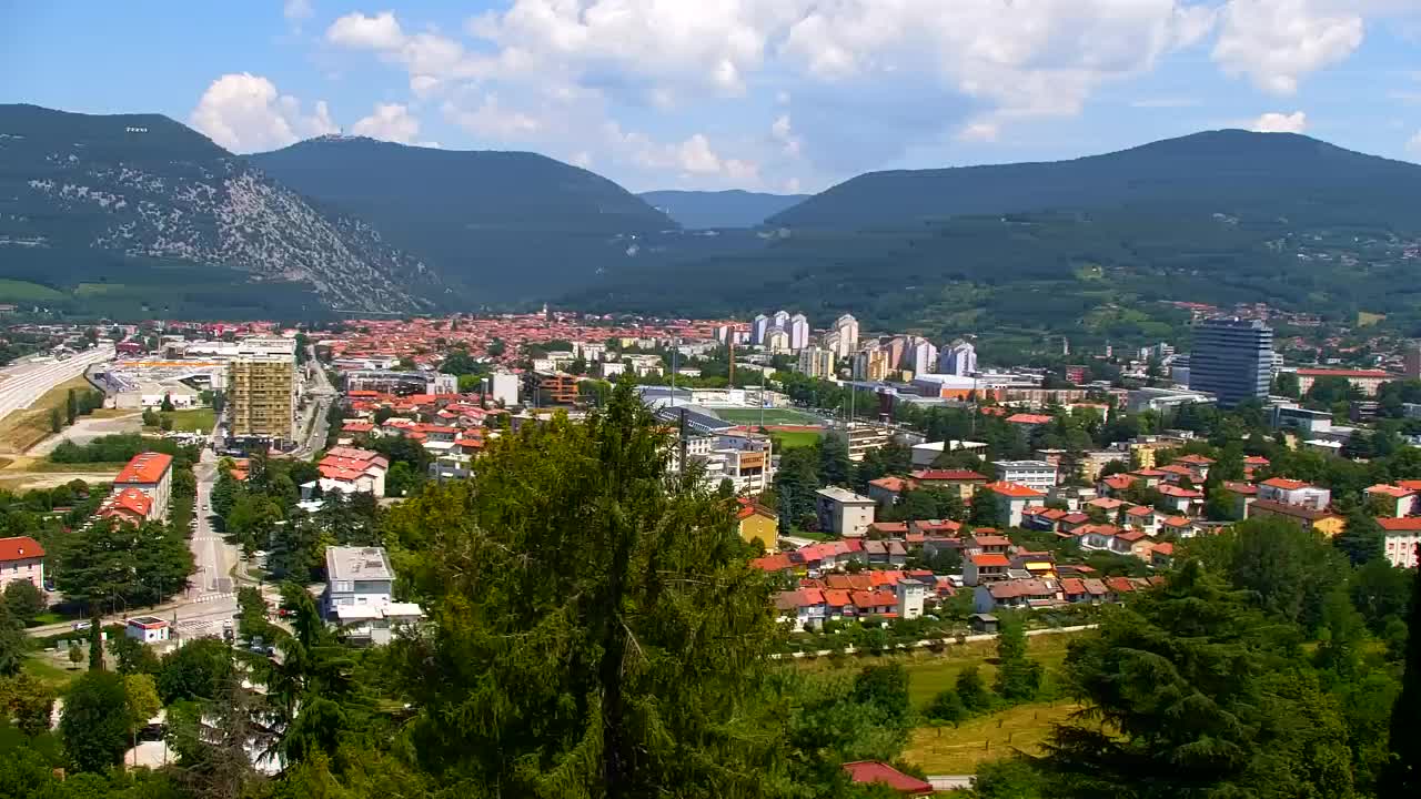 Nova Gorica in Gorica: Čudovit Razgled iz Frančiškanskega Samostana Kostanjevica