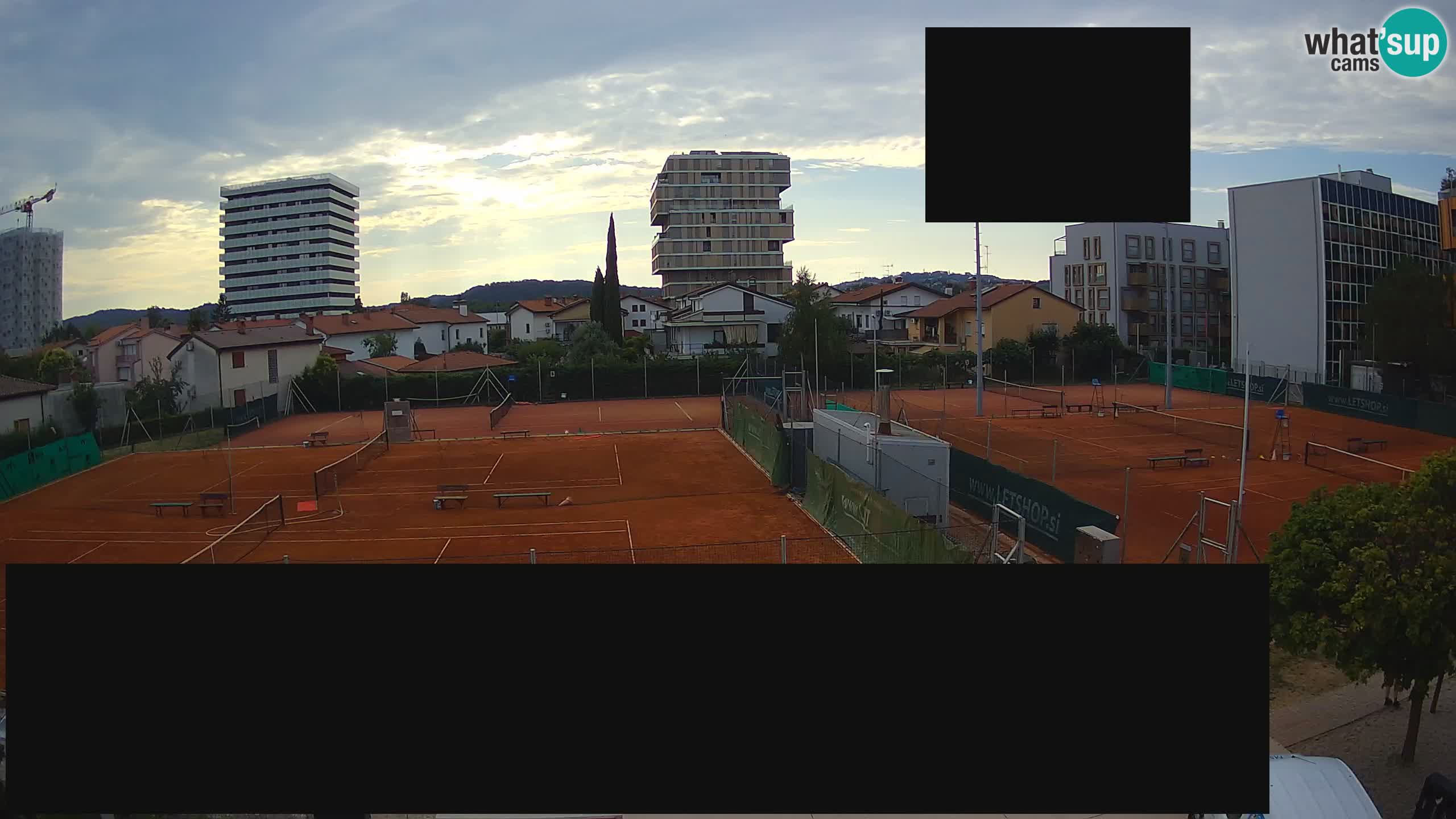 Live webcam ﻿Tennis Club Nova Gorica