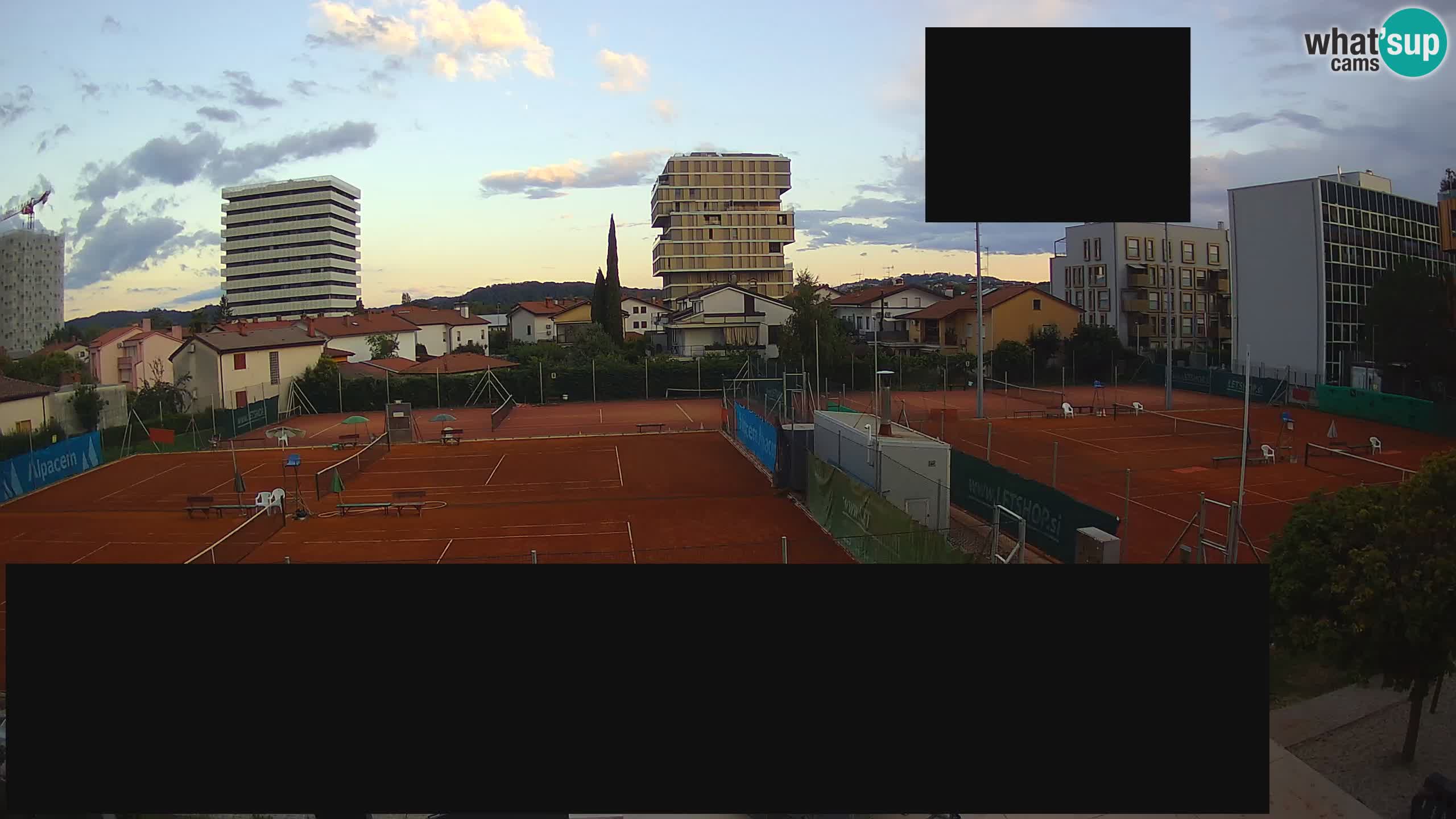 Live webcam ﻿Tennis Club Nova Gorica