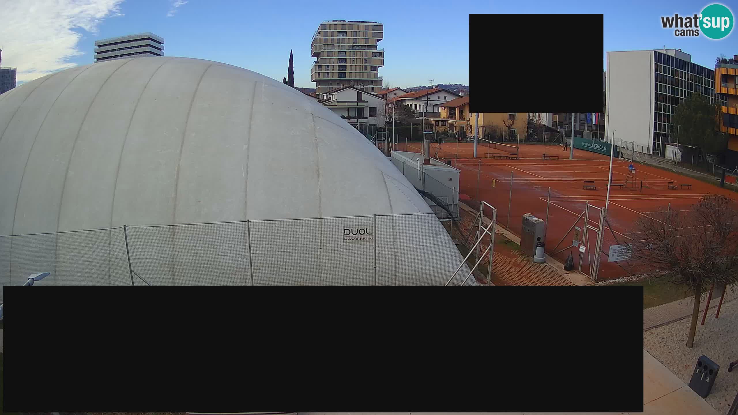 Live webcam ﻿Tennis Club Nova Gorica