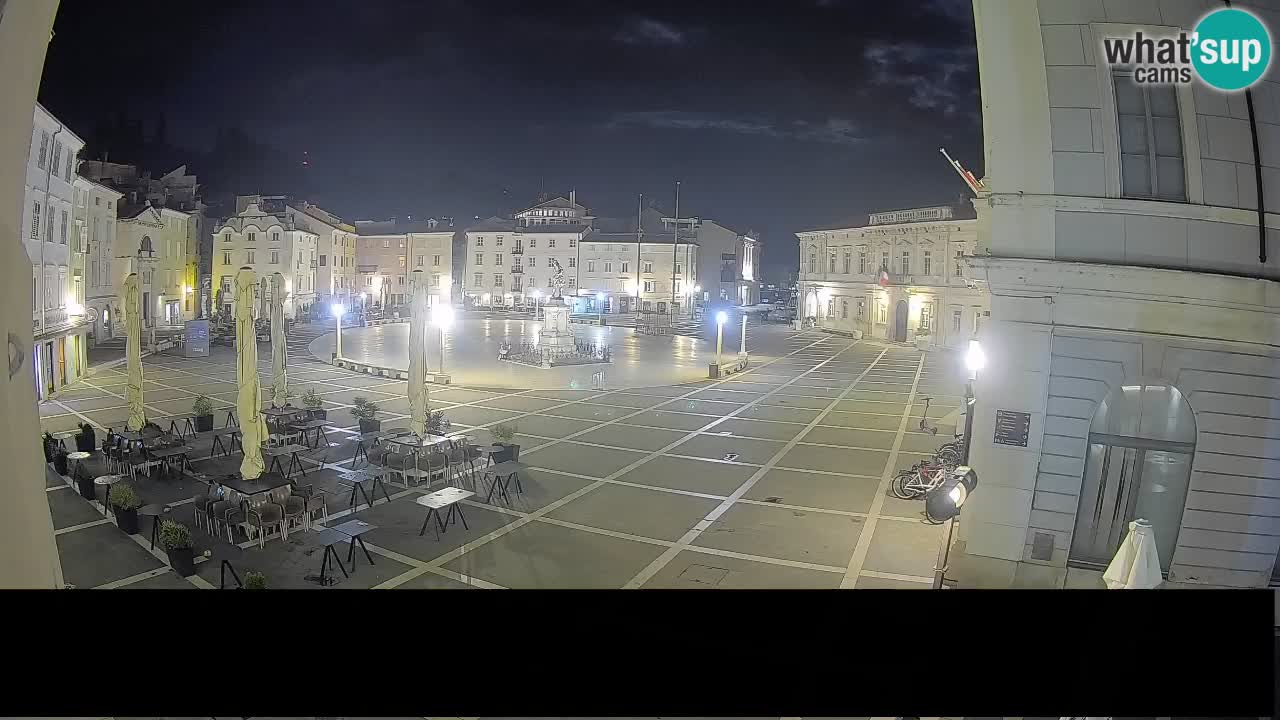 Piran Tartini Square Webcam – Live View from Mestna Kavarna