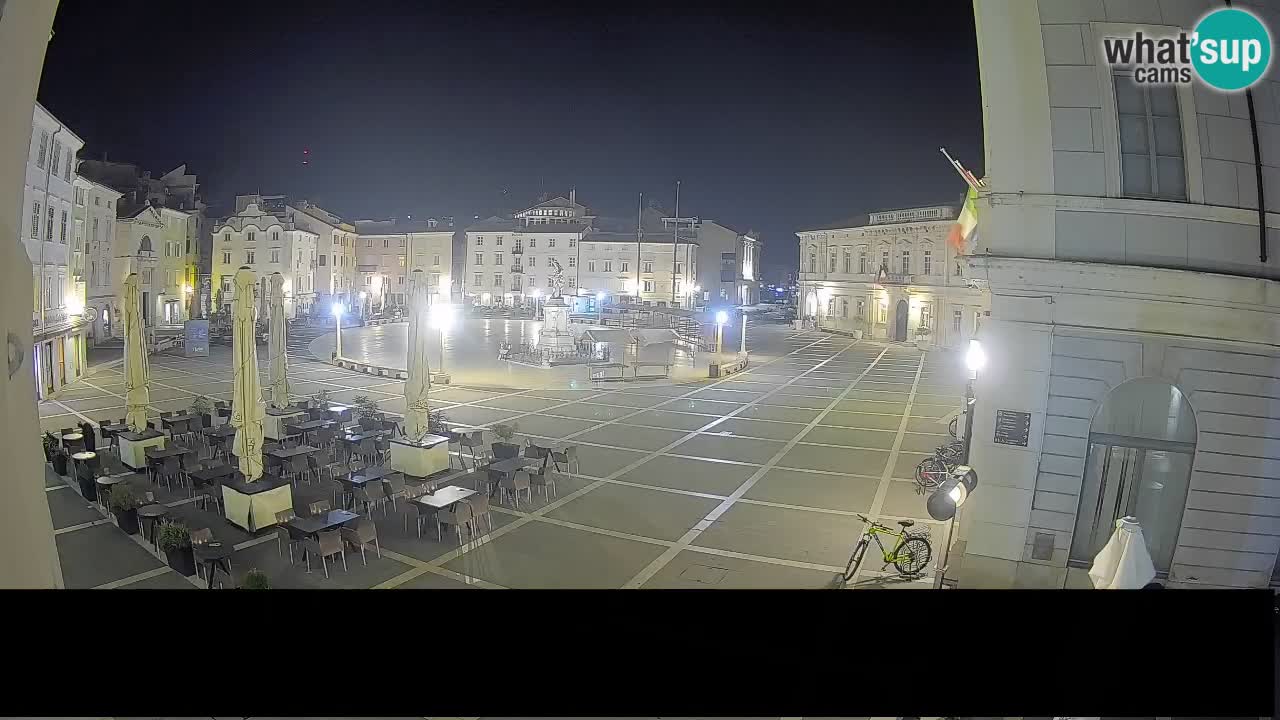 Piran Tartini Square Webcam – Live View from Mestna Kavarna
