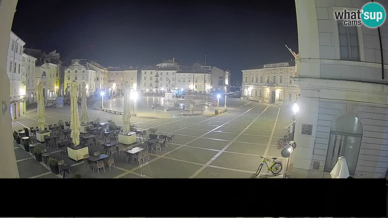 Piran Tartini Square Webcam – Live View from Mestna Kavarna