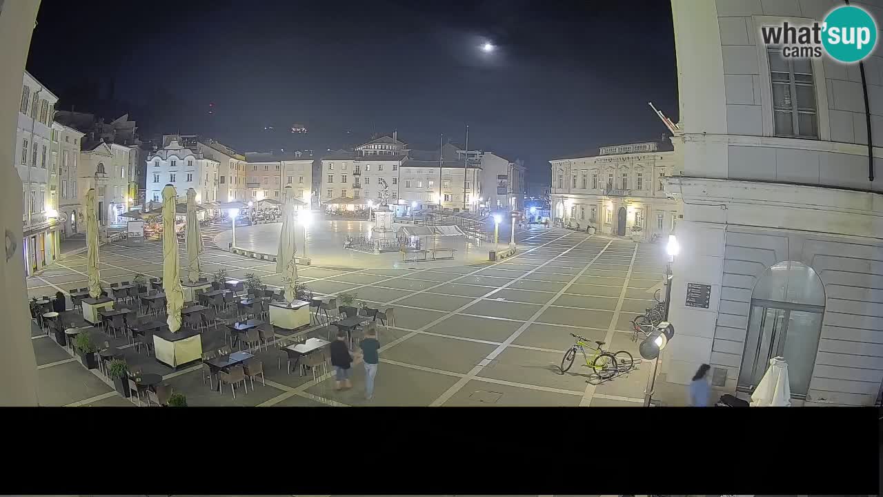 Piran Tartini Square Webcam – Live View from Mestna Kavarna