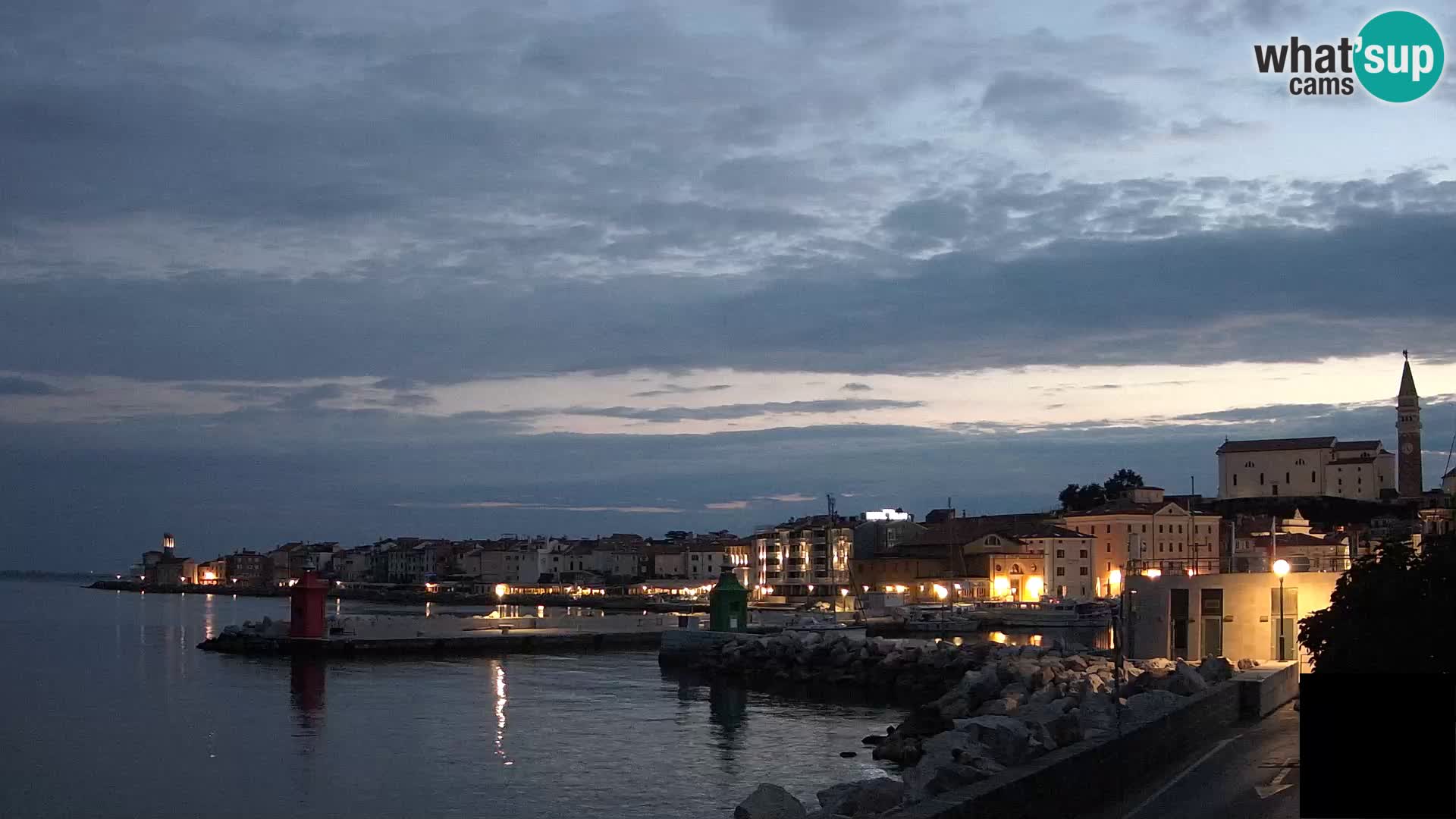 Piran – view to Punta and Mandrač
