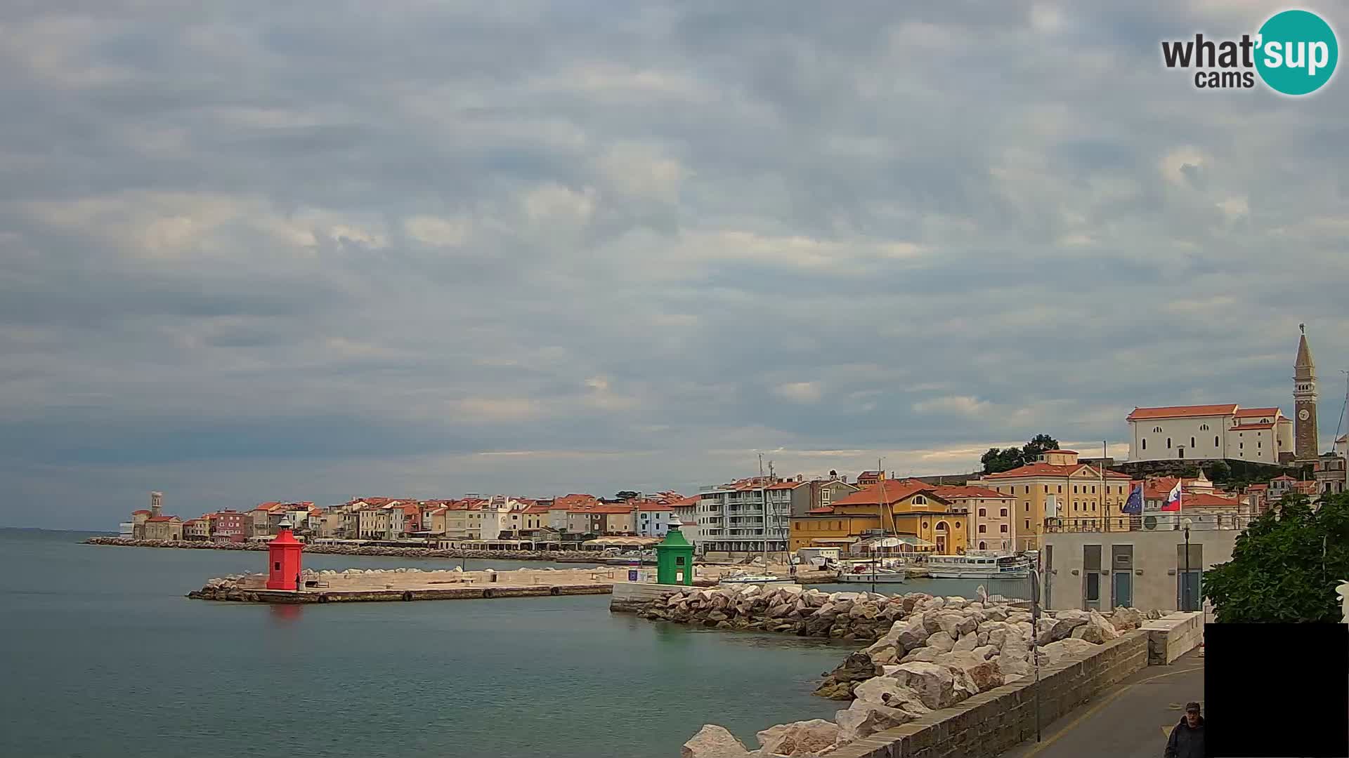 Piran – view to Punta and Mandrač