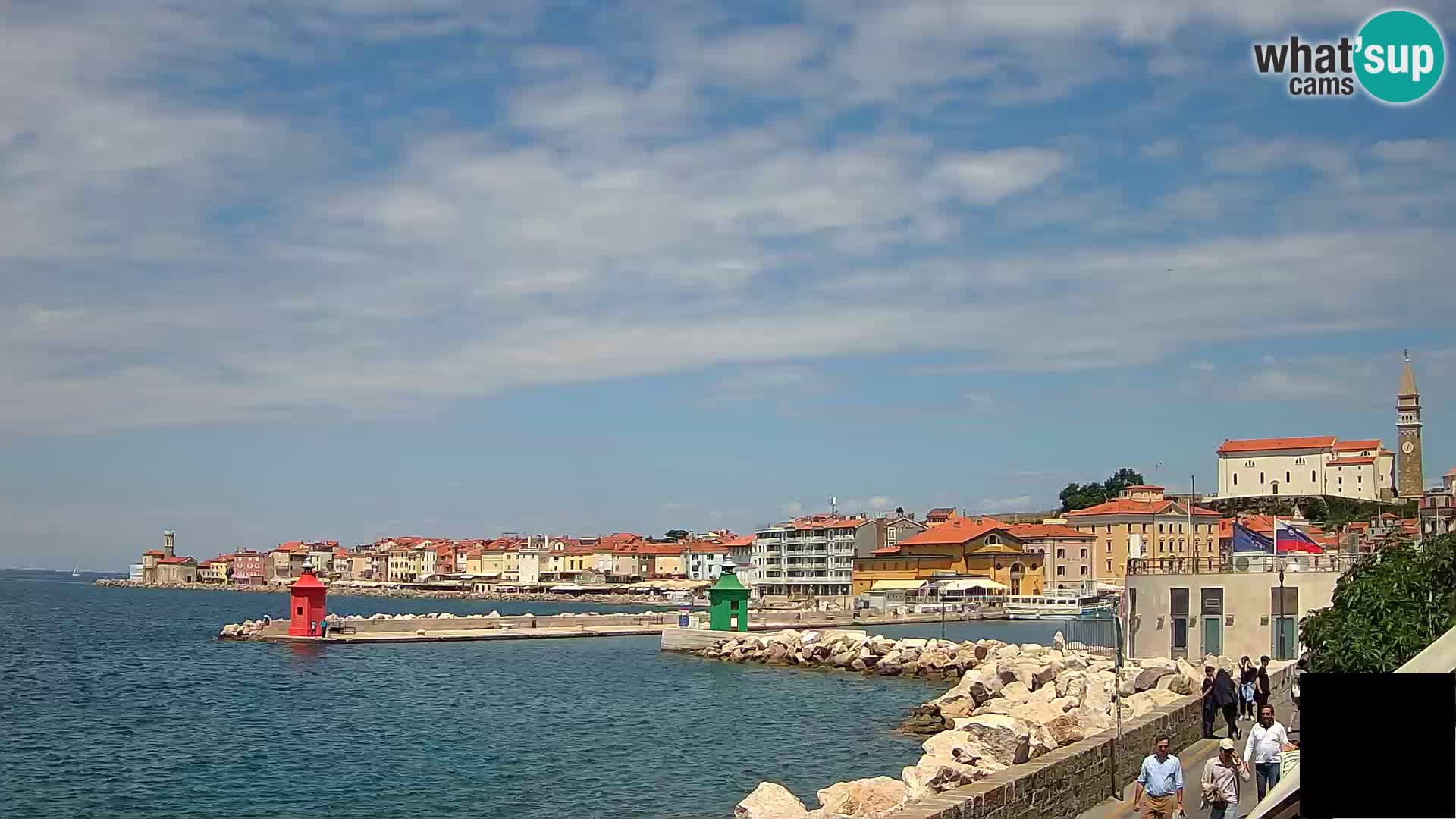 Piran – view to Punta and Mandrač