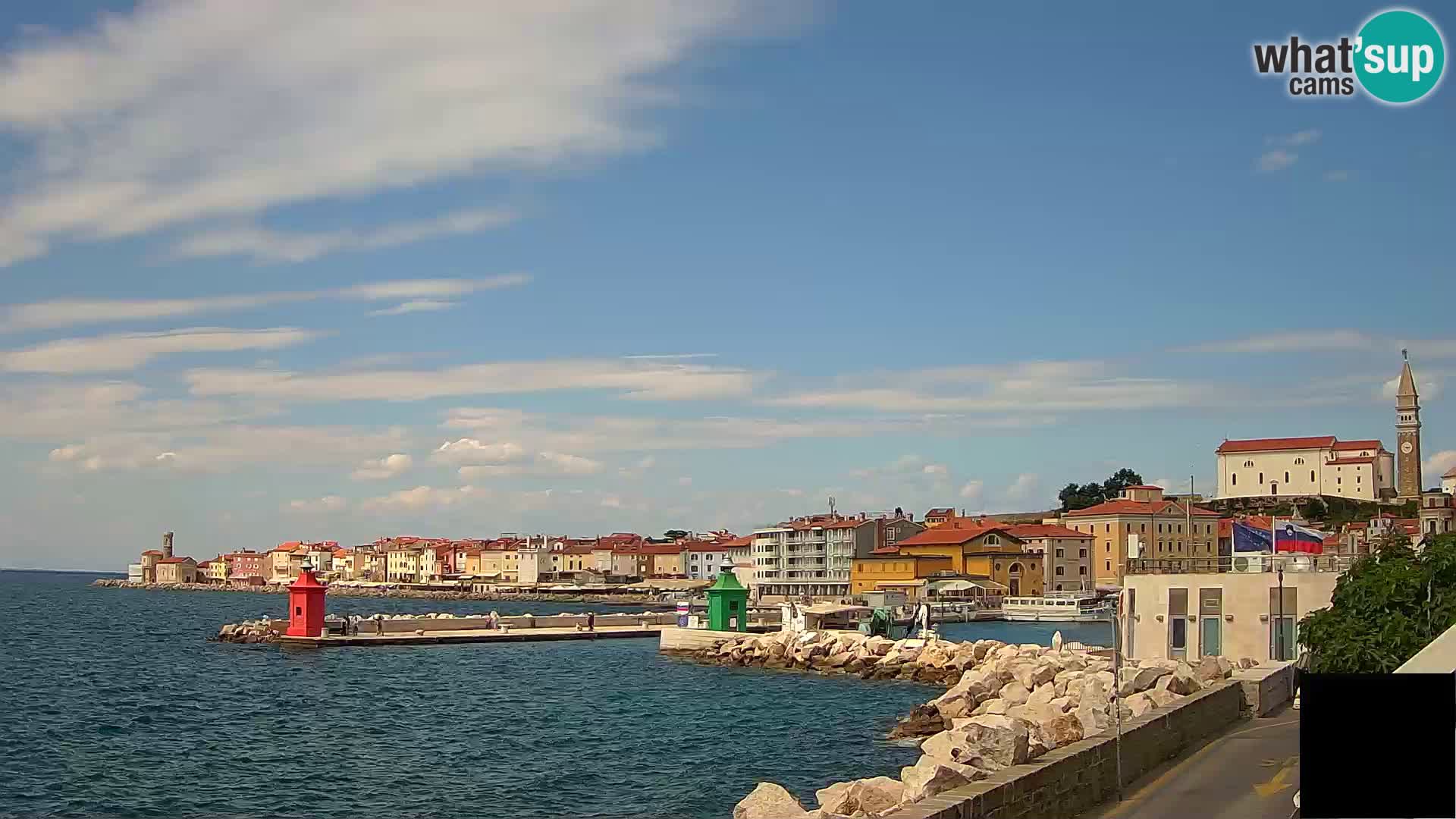 Pirano – vista verso la Punta e il “Mandrač”