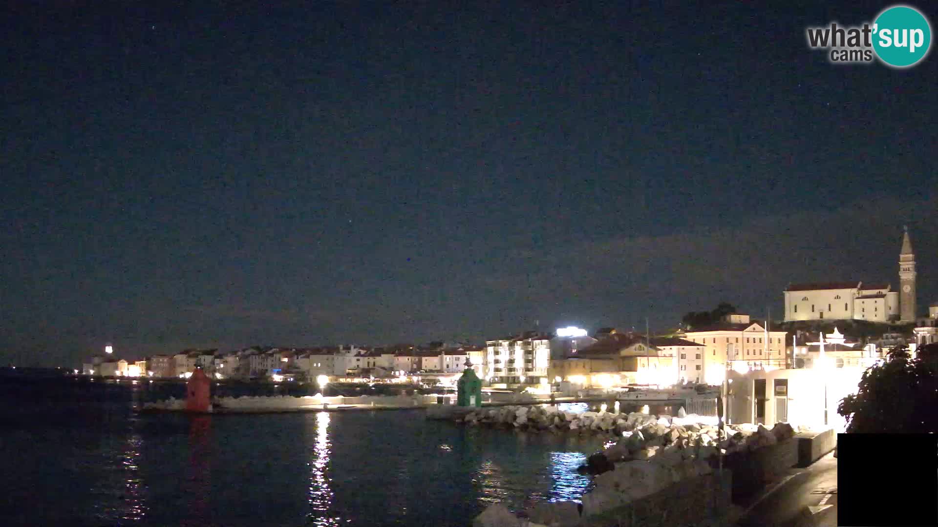 Piran – view to Punta and Mandrač
