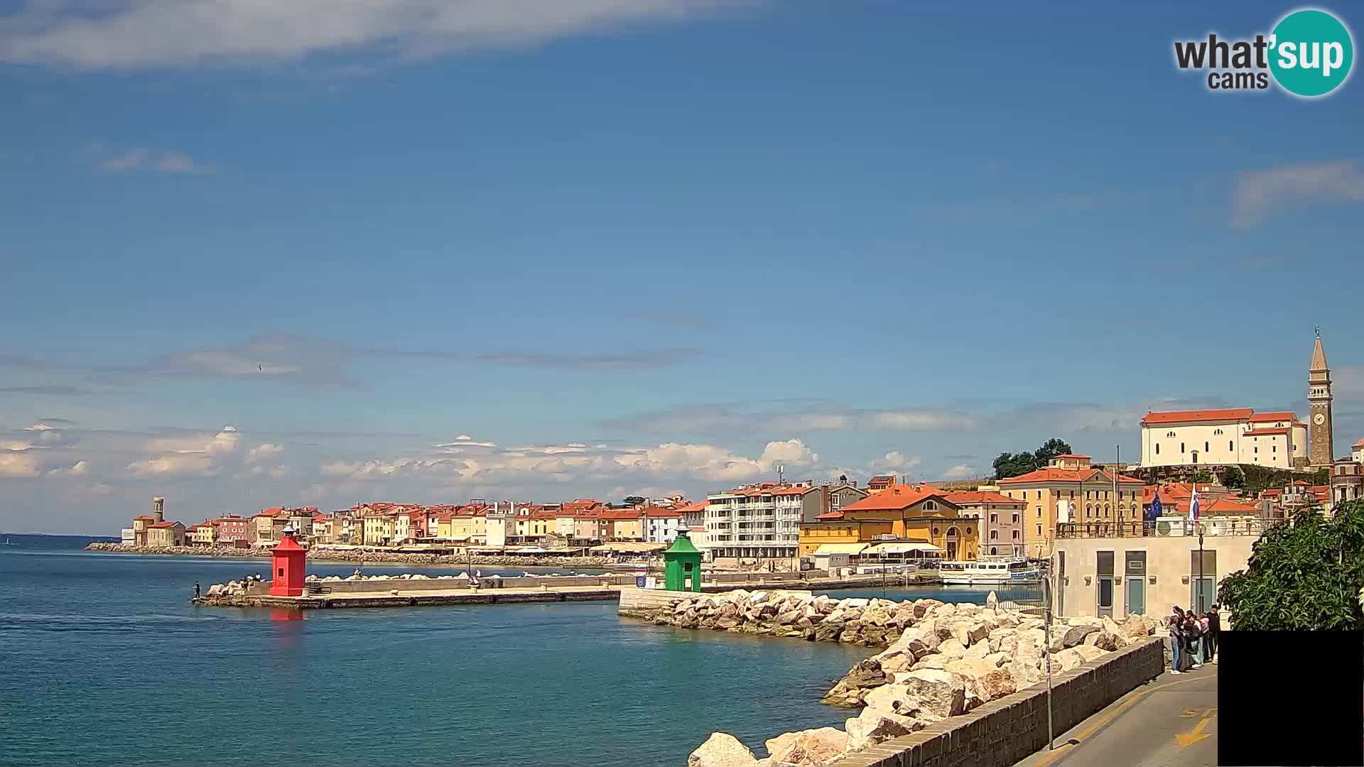 Piran – view to Punta and Mandrač